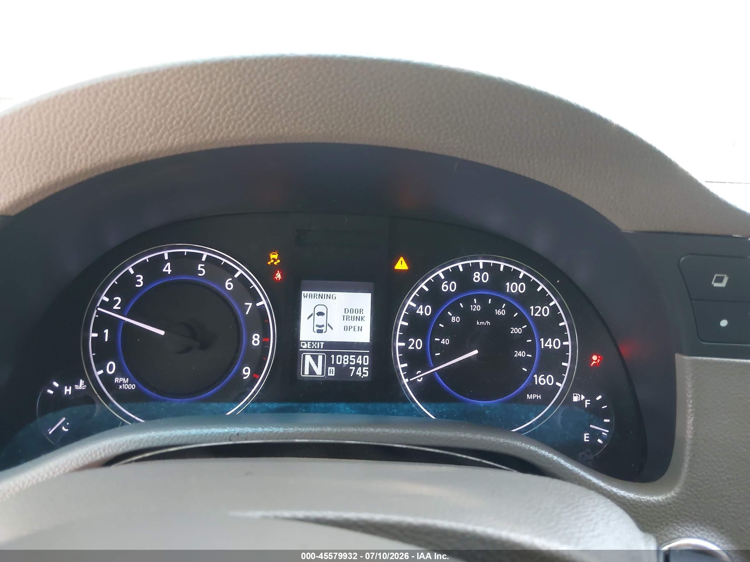 2012 Infiniti G25x White vin: JN1DV6AR2CM860520