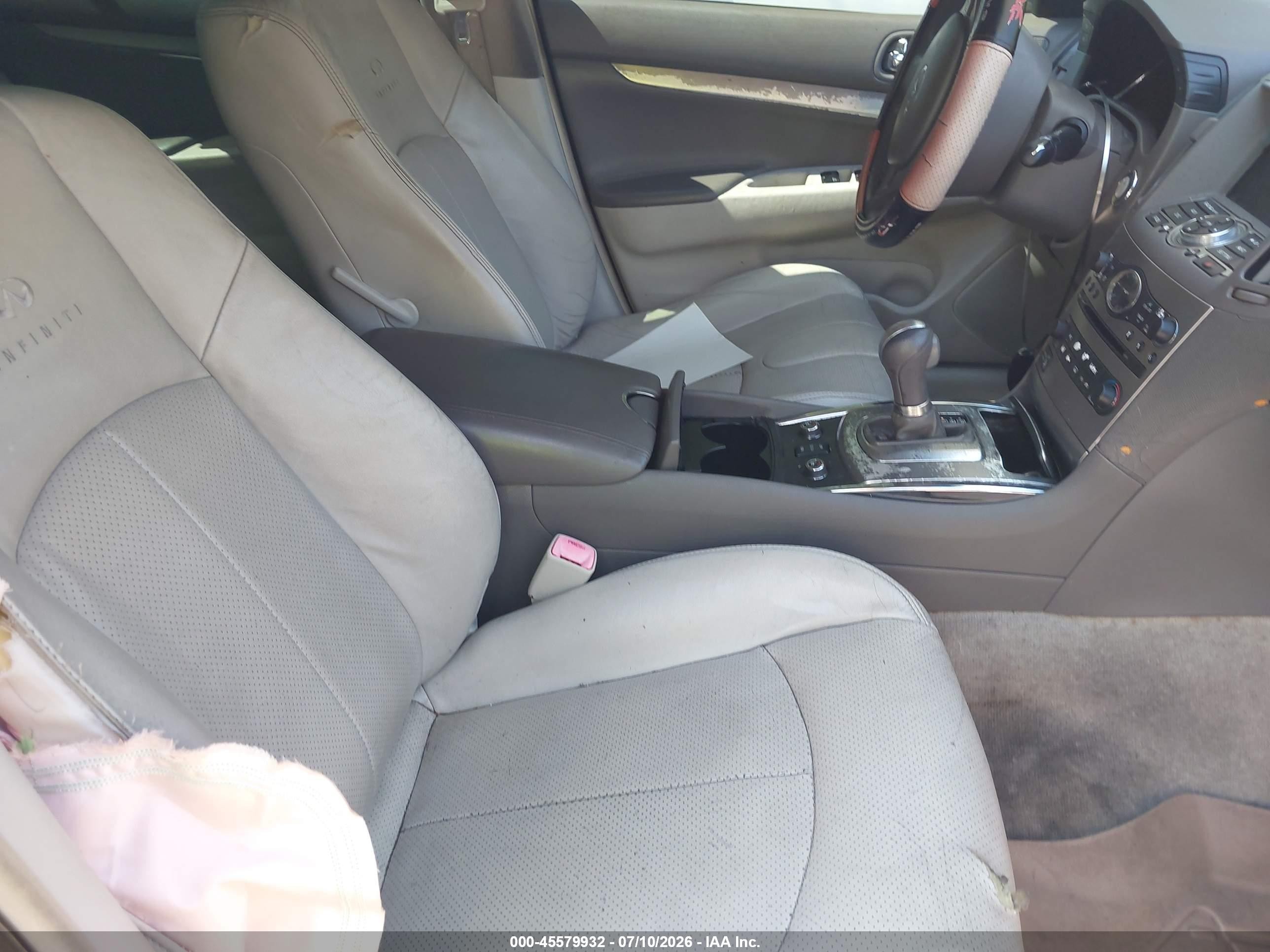 2012 Infiniti G25x White vin: JN1DV6AR2CM860520