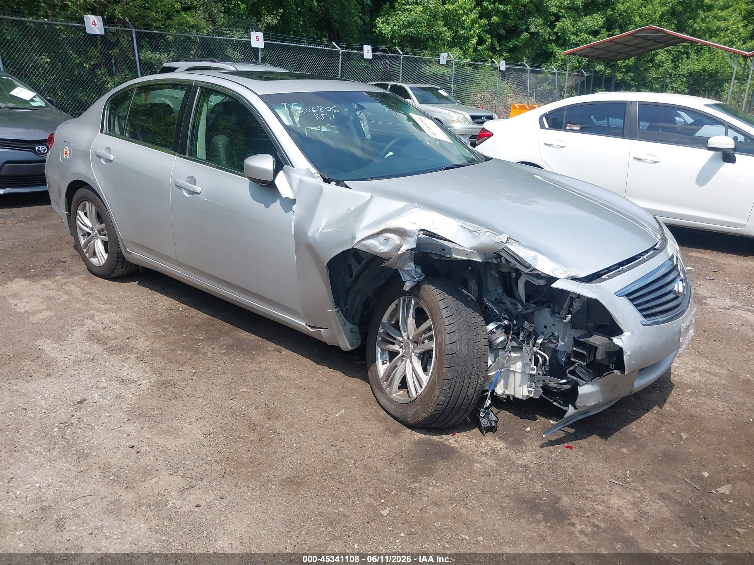 2011 Infiniti G25x   Silver vin: JN1DV6AR3BM450775
