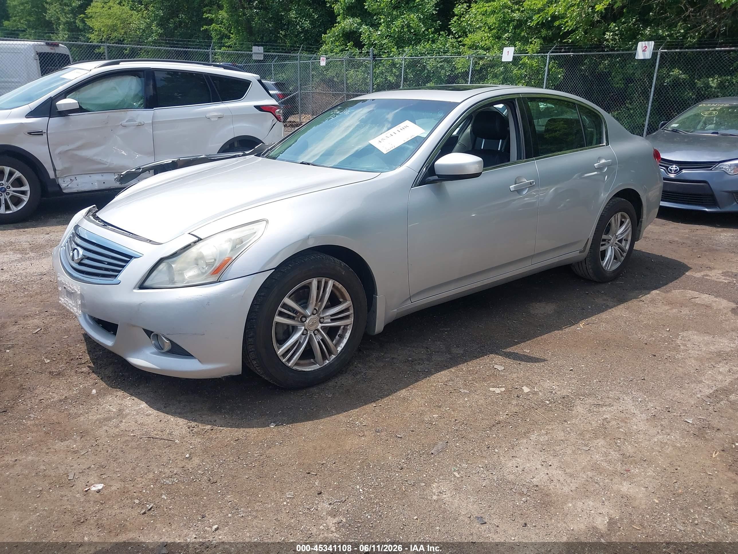 2011 Infiniti G25x   Silver vin: JN1DV6AR3BM450775