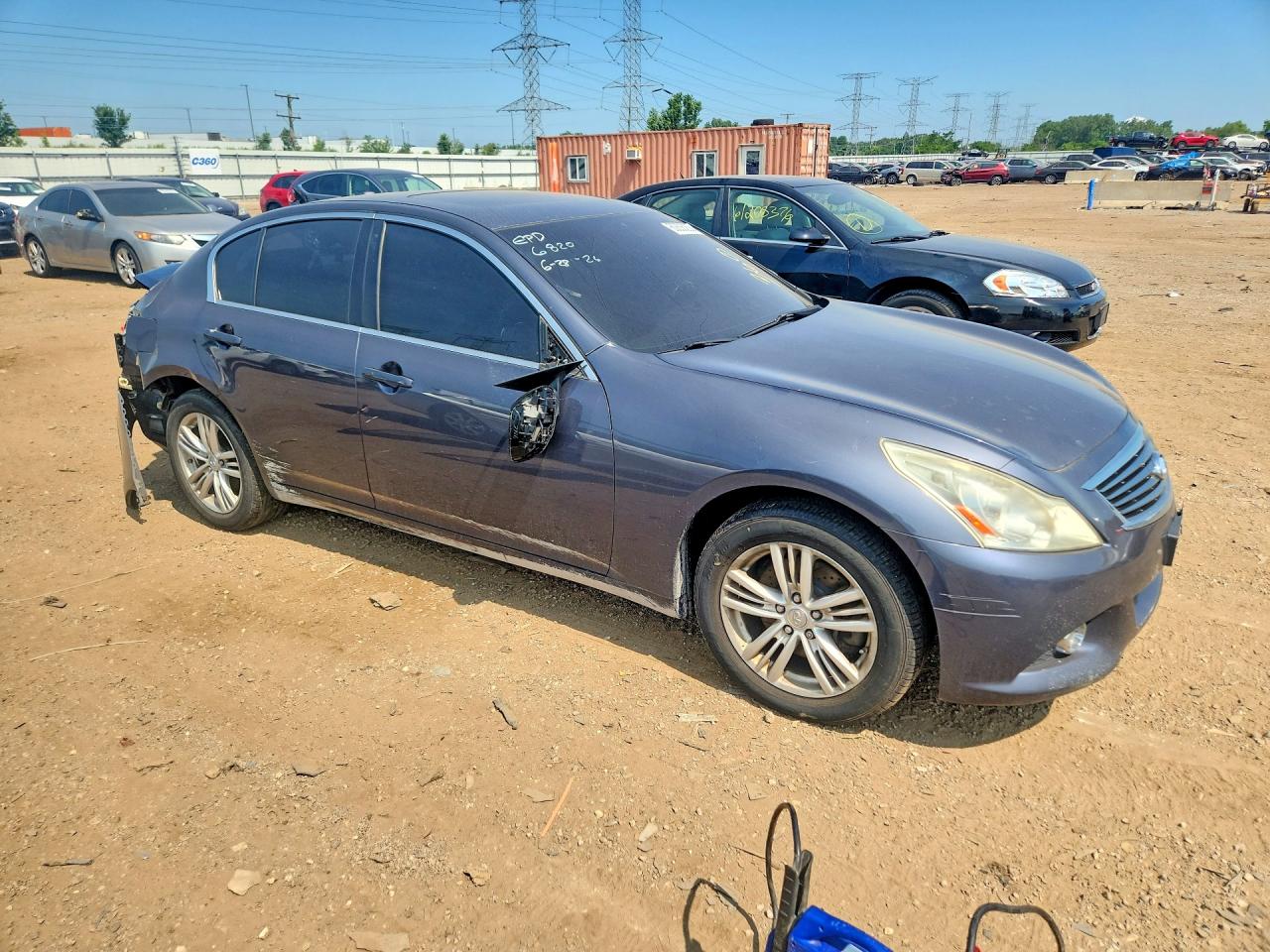 2012 Infiniti G25 Sedan X Серый vin: JN1DV6AR3CM730150