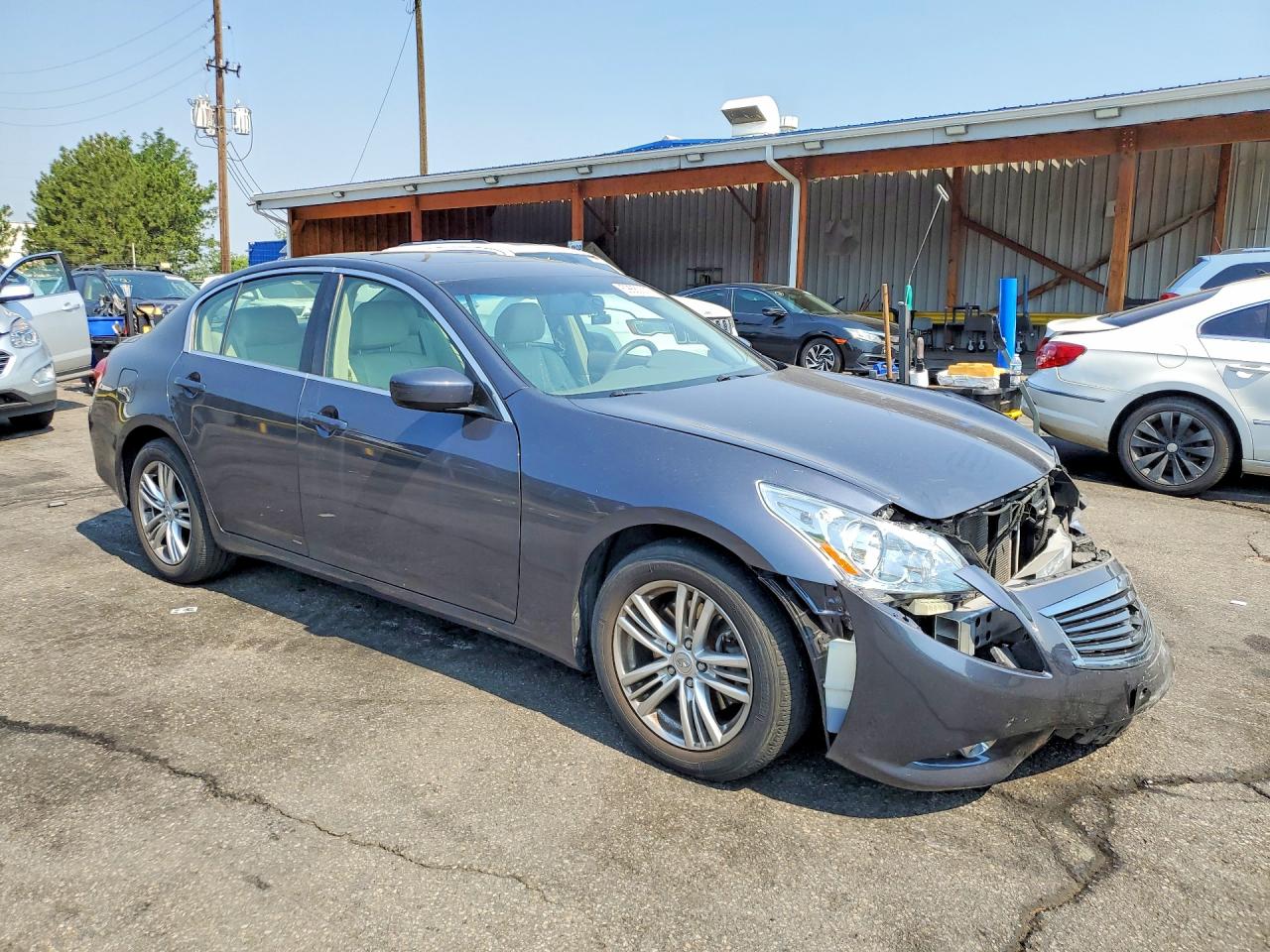 2012 Infiniti G25 Sedan X Blue vin: JN1DV6AR3CM730293