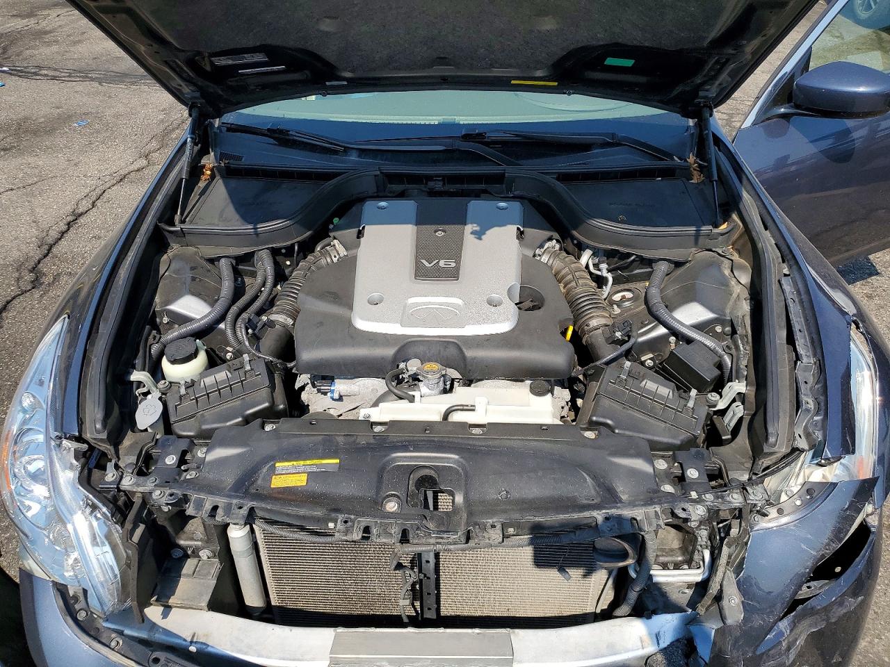 2012 Infiniti G25 Sedan X Blue vin: JN1DV6AR3CM730293