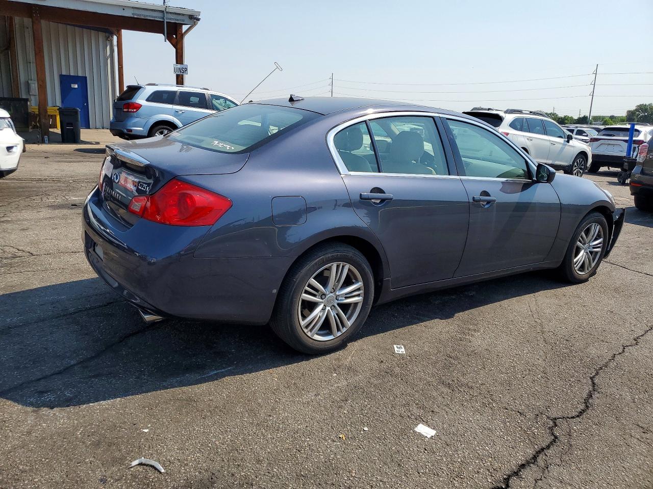 2012 Infiniti G25 Sedan X Blue vin: JN1DV6AR3CM730293