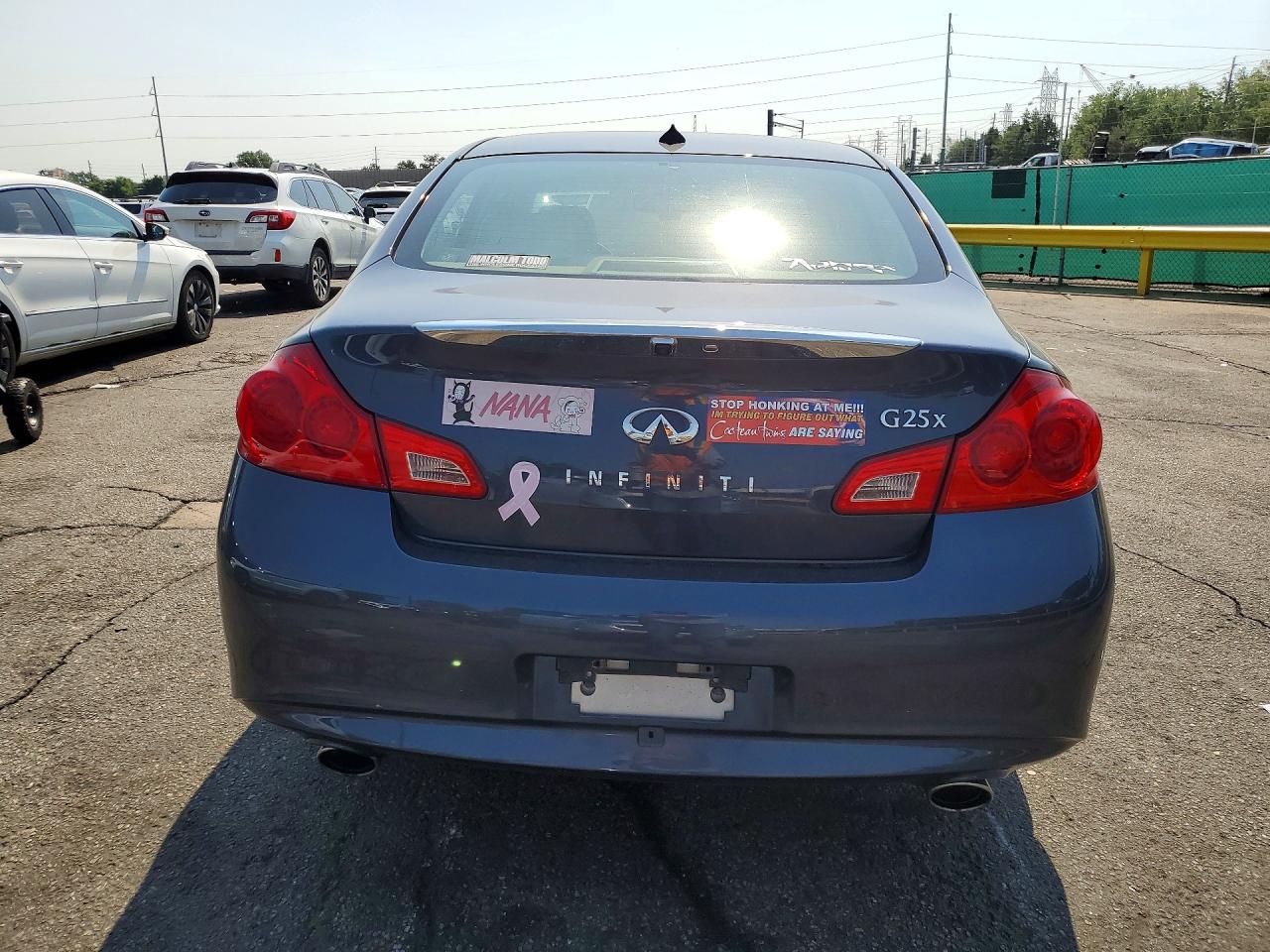 2012 Infiniti G25 Sedan X Blue vin: JN1DV6AR3CM730293