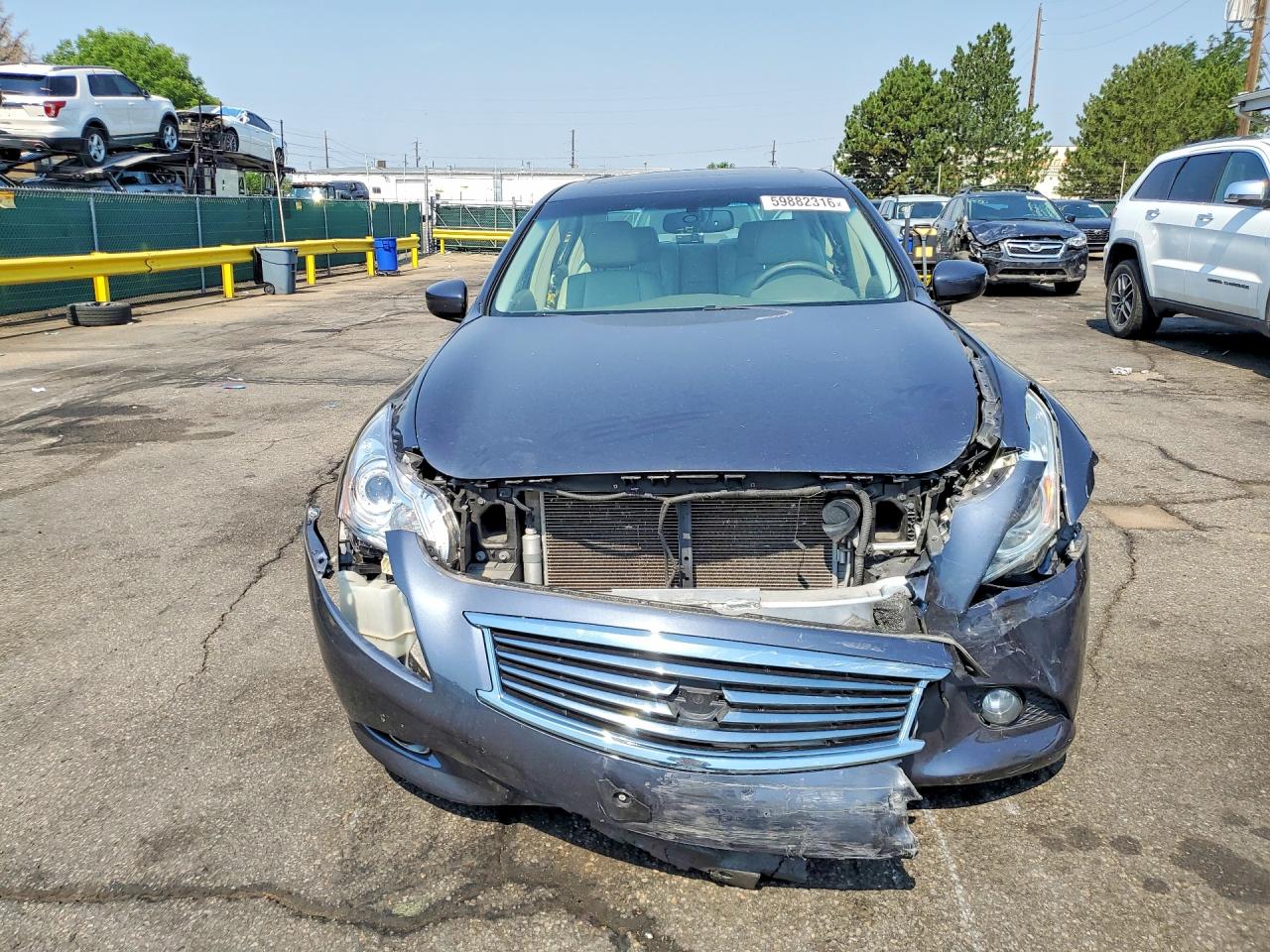 2012 Infiniti G25 Sedan X Blue vin: JN1DV6AR3CM730293