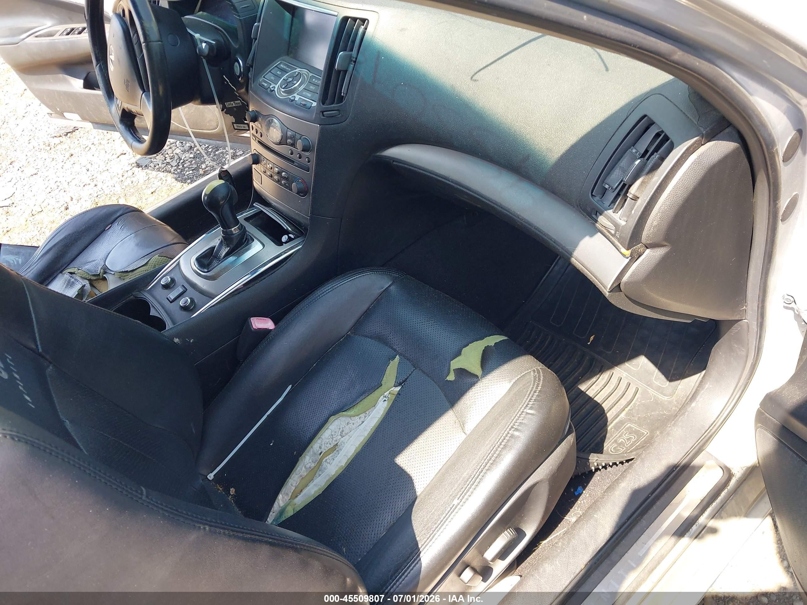 2012 Infiniti G25x   Silver vin: JN1DV6AR3CM730407