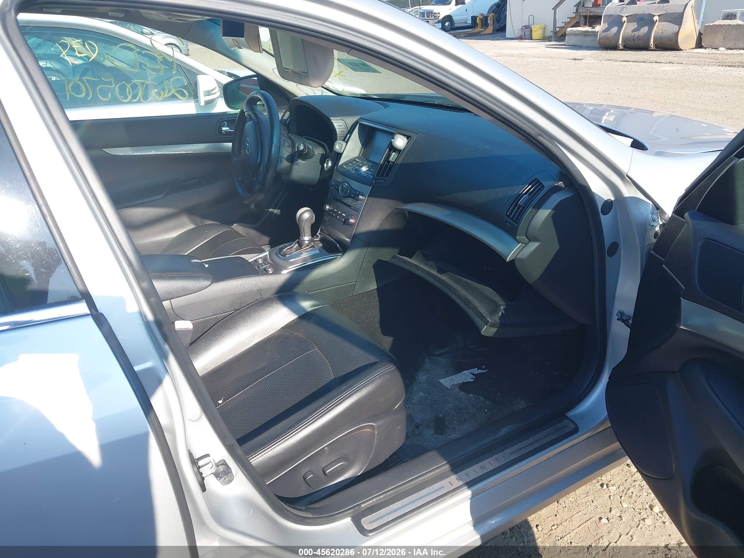 2011 Infiniti G25x Gray vin: JN1DV6AR4BM452230
