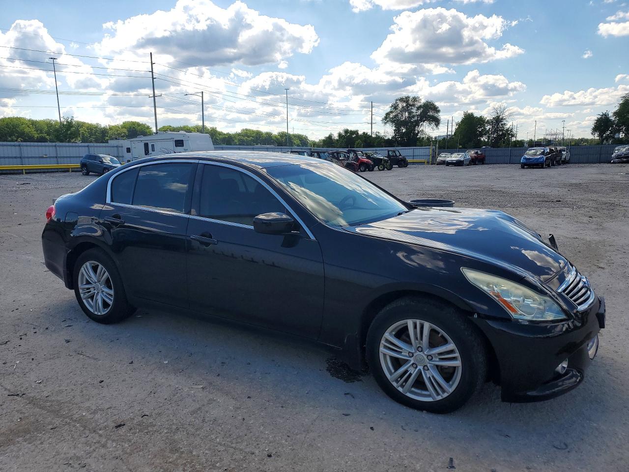 2011 Infiniti G25 Sedan X Черный vin: JN1DV6AR4BM650984