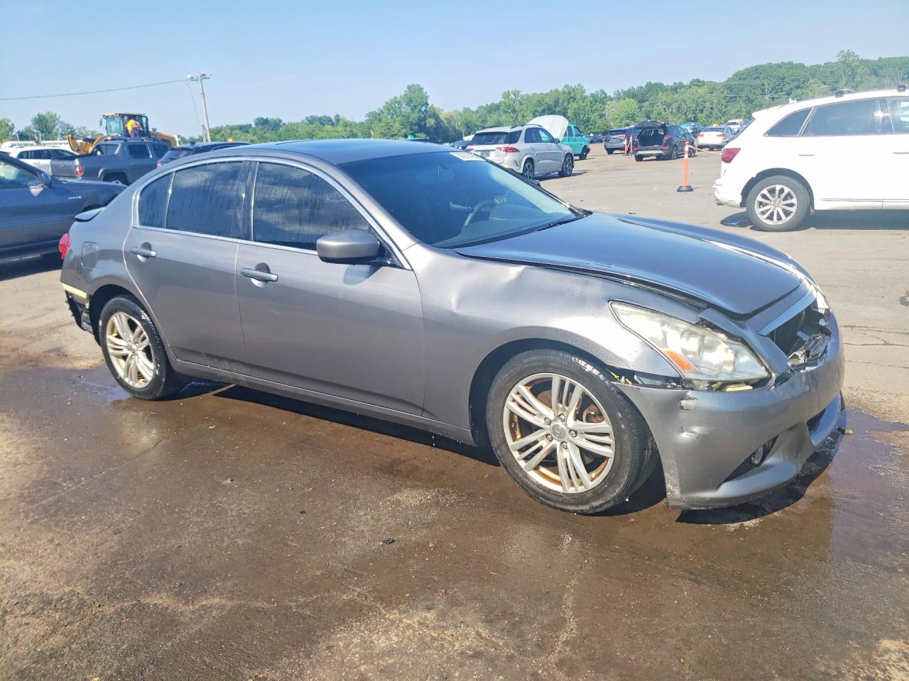 2012 Infiniti G25 Sedan X Silver vin: JN1DV6AR4CM862205