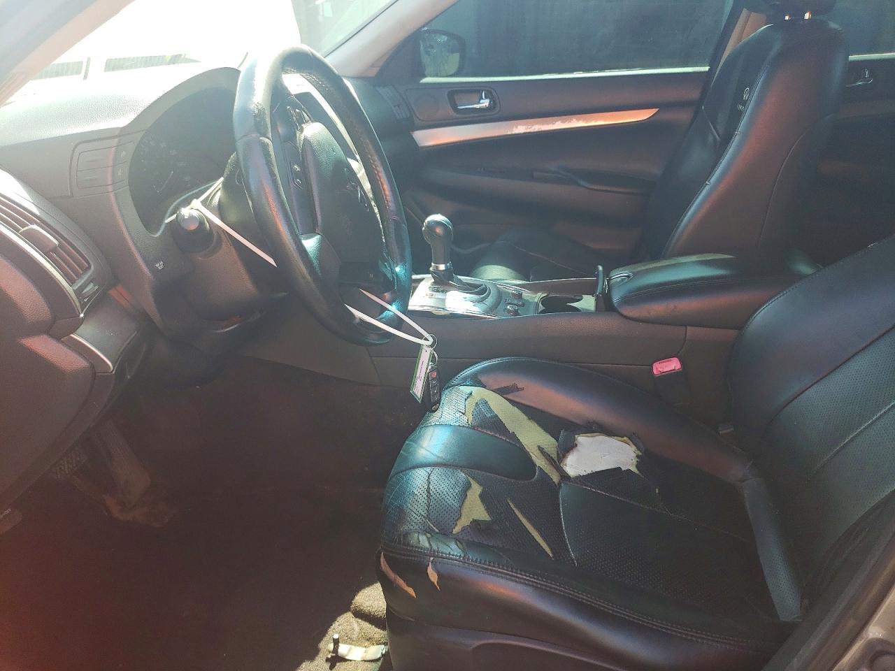 2012 Infiniti G25 Sedan X Silver vin: JN1DV6AR4CM862205