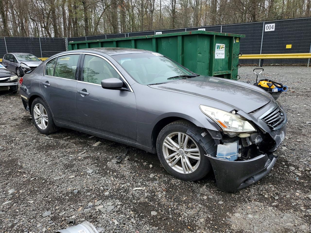 2011 Infiniti G25 Sedan X Серый vin: JN1DV6AR5BM652176