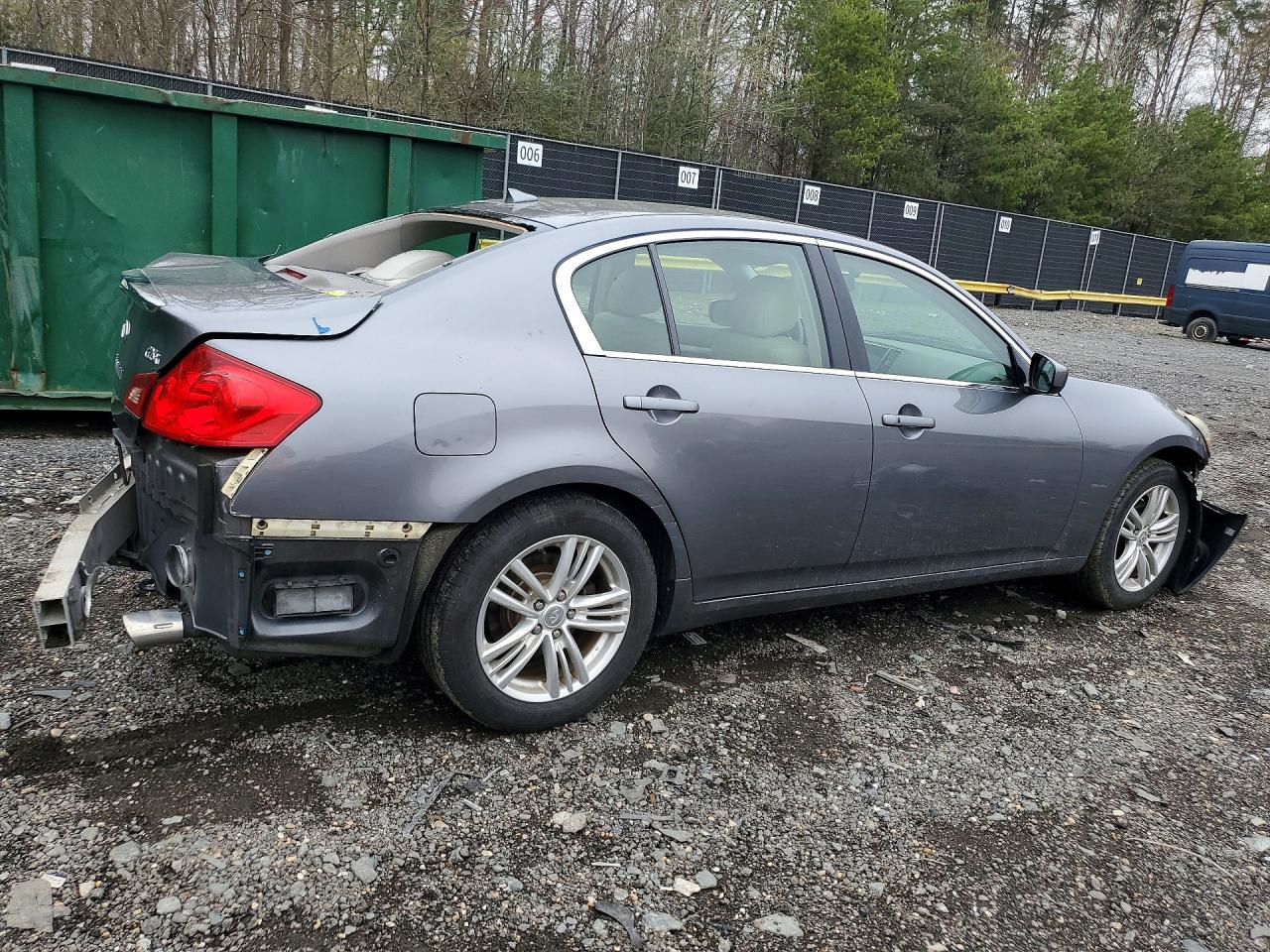 2011 Infiniti G25 Sedan X Серый vin: JN1DV6AR5BM652176