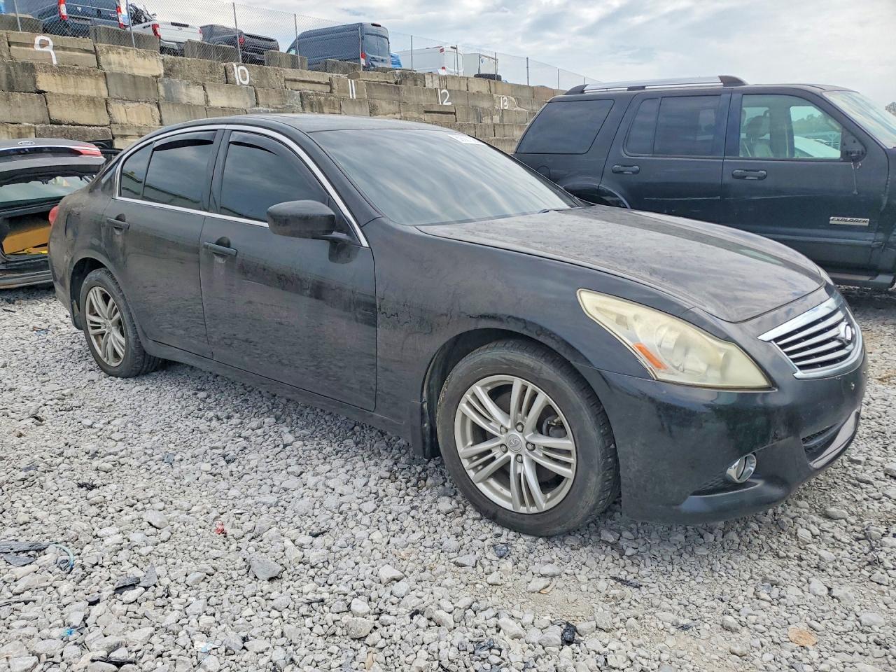 2012 Infiniti G25 Sedan X Black vin: JN1DV6AR5CM730831