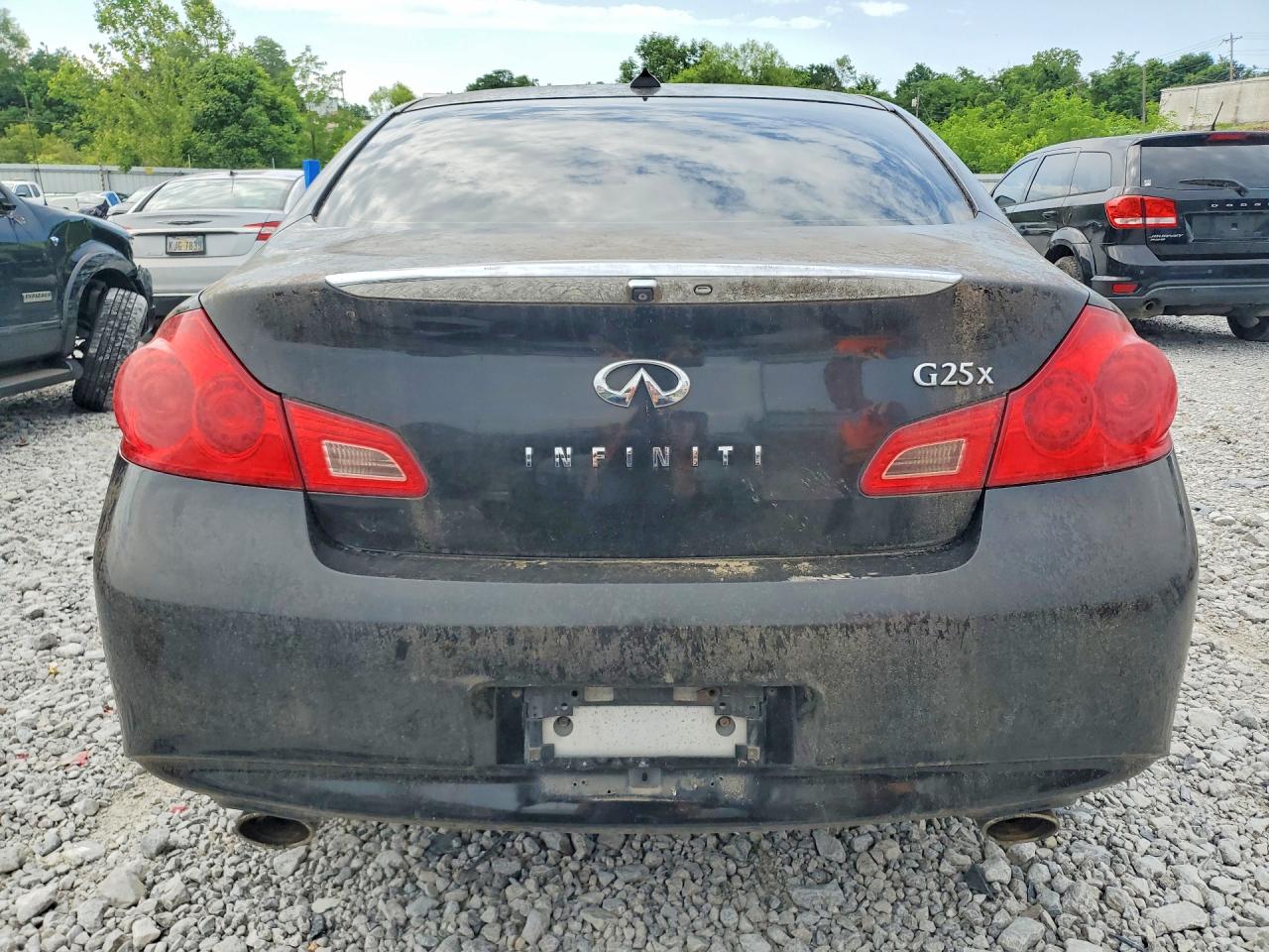 2012 Infiniti G25 Sedan X Black vin: JN1DV6AR5CM730831