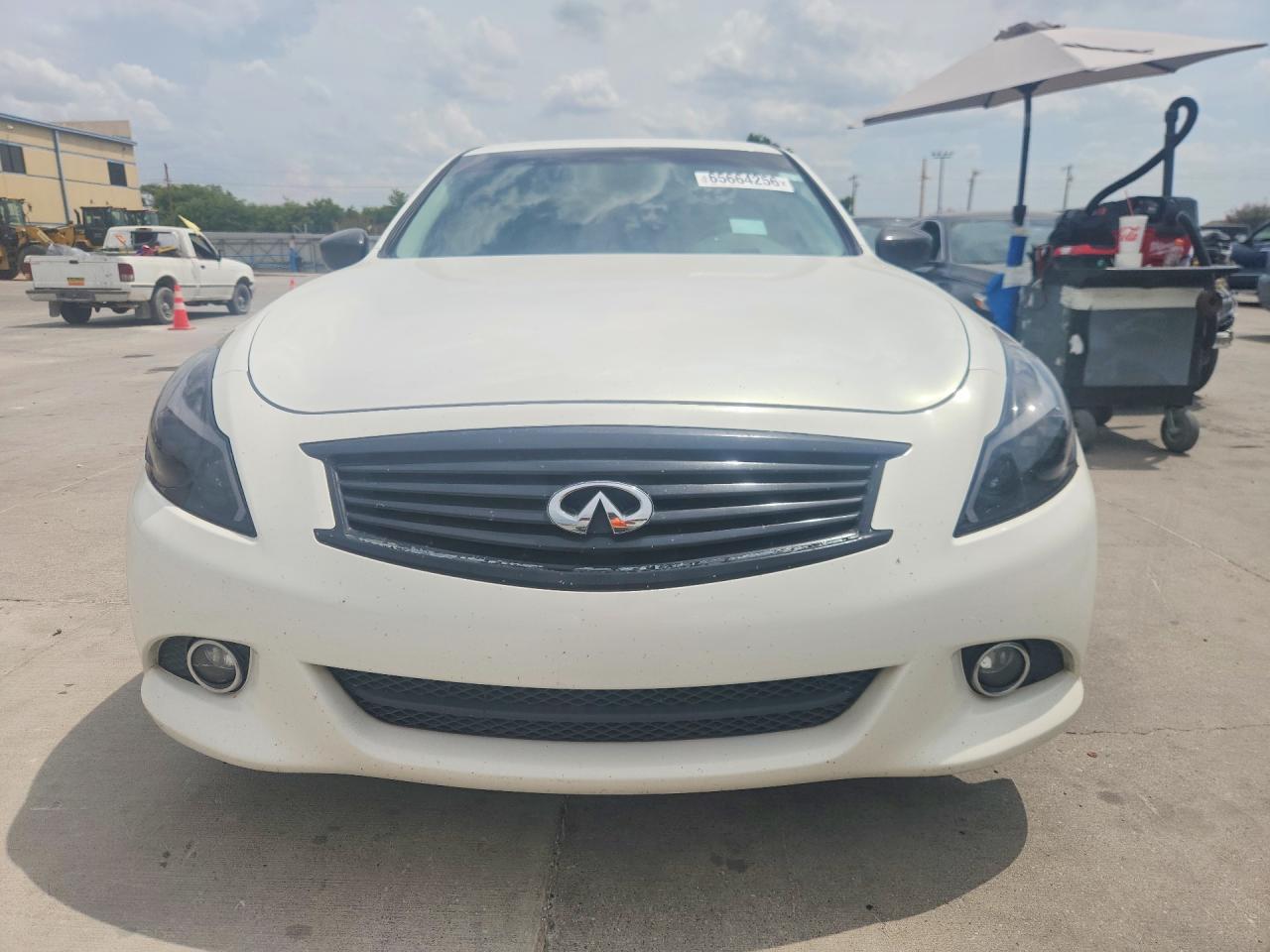 2012 Infiniti G25 Sedan X Белый vin: JN1DV6AR5CM731137