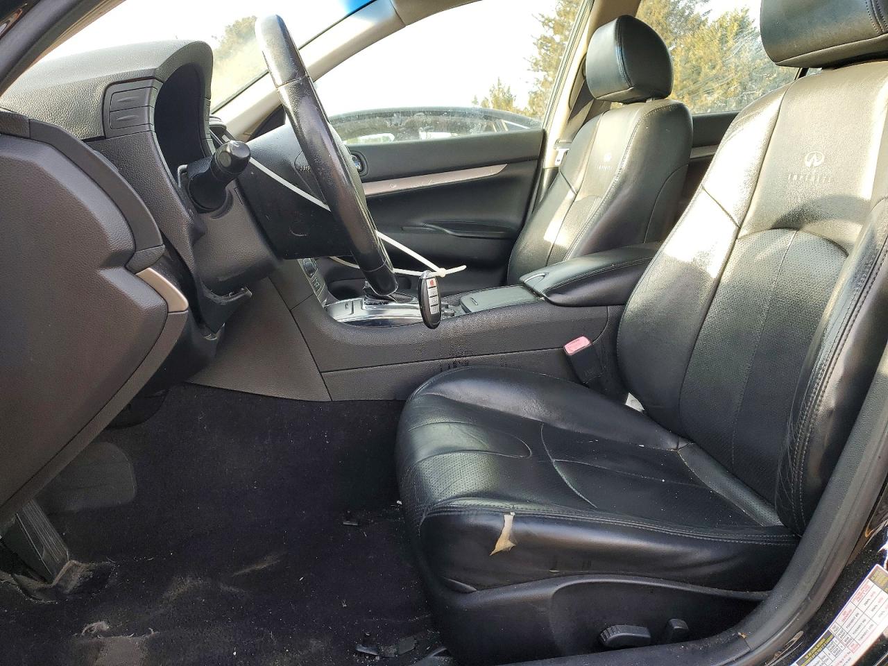 2012 Infiniti G25 Black vin: JN1DV6AR5CM860950