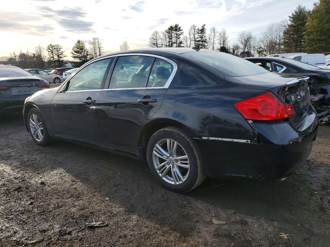2012 Infiniti G25 Black vin: JN1DV6AR5CM860950