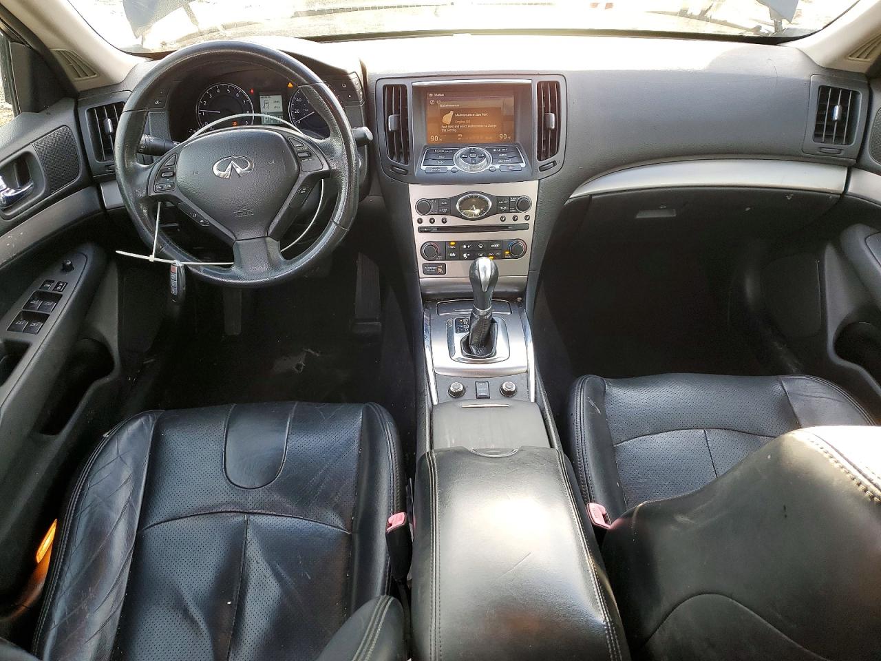 2012 Infiniti G25 Black vin: JN1DV6AR5CM860950