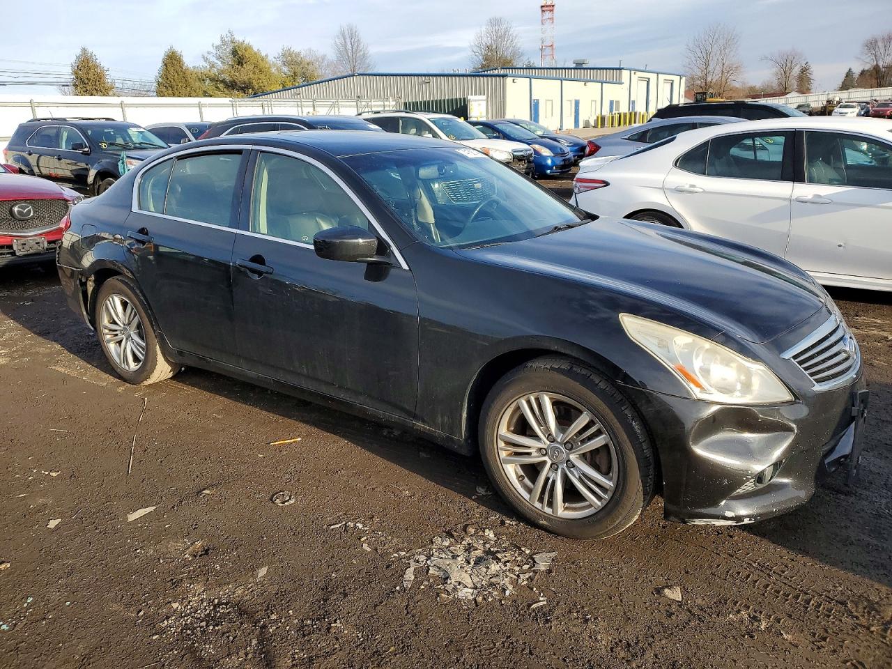 2012 Infiniti G25 Black vin: JN1DV6AR5CM860950