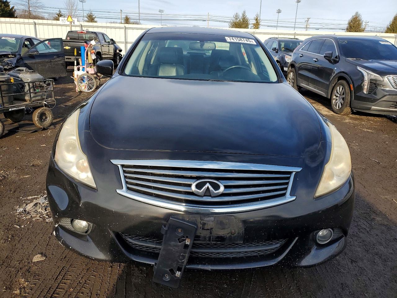 2012 Infiniti G25 Black vin: JN1DV6AR5CM860950