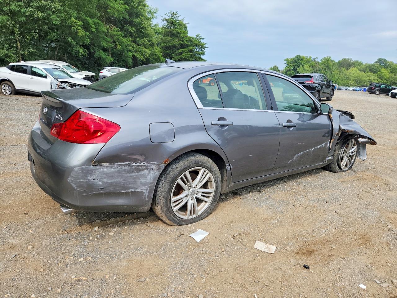 2012 Infiniti G25 Sedan X Серебряный vin: JN1DV6AR5CM862102