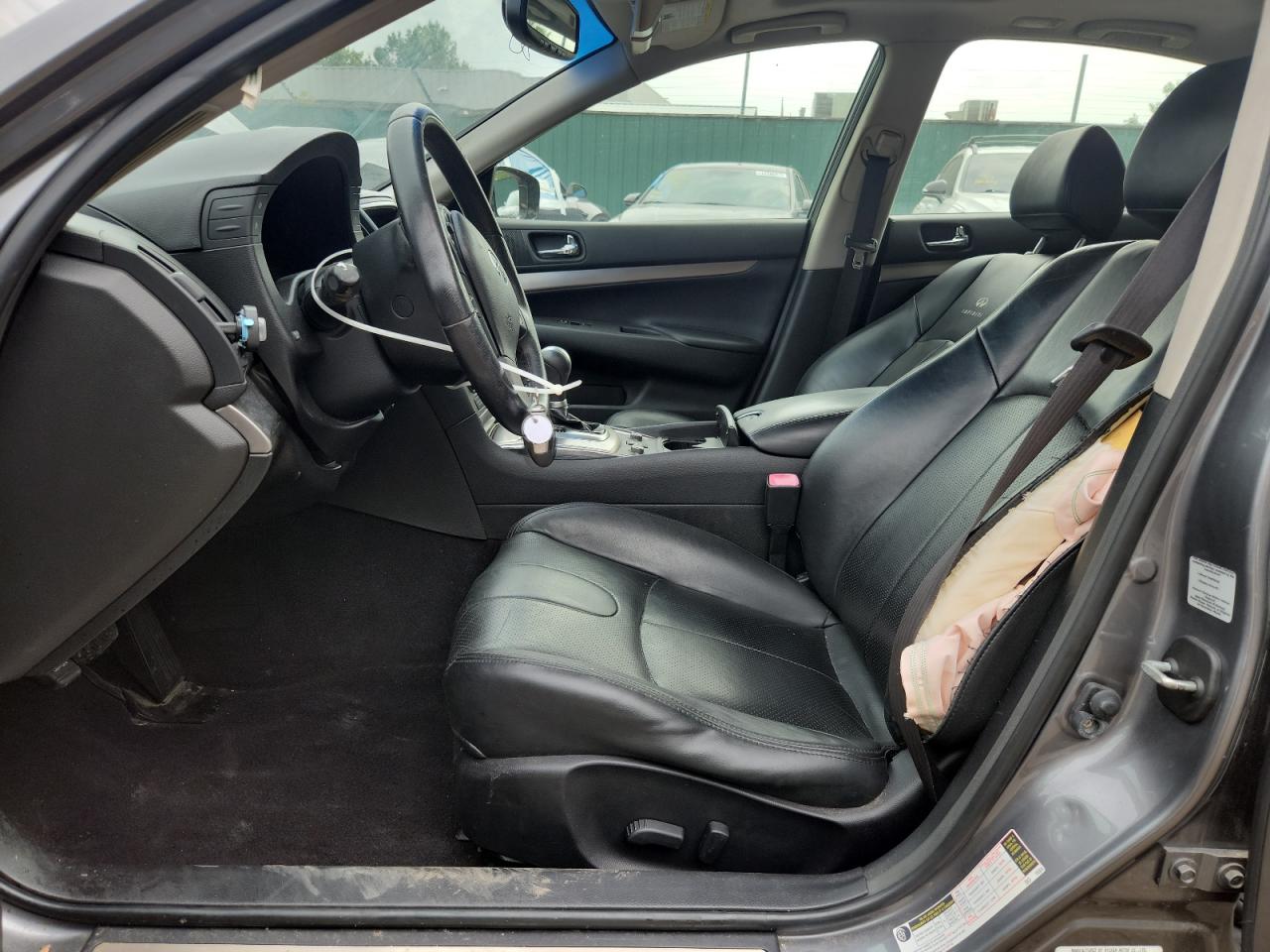 2012 Infiniti G25 Sedan X Серебряный vin: JN1DV6AR5CM862102 Damage: Left Side Curtain Air Bag, Deployed, Replacement Required