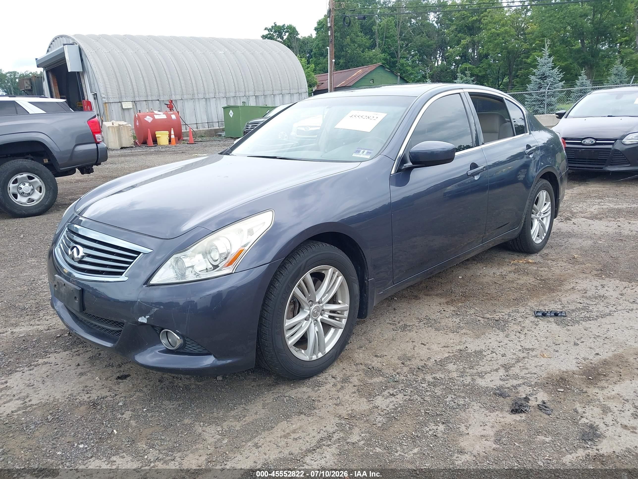 2011 Infiniti G25x Dark Blue vin: JN1DV6AR6BM650226