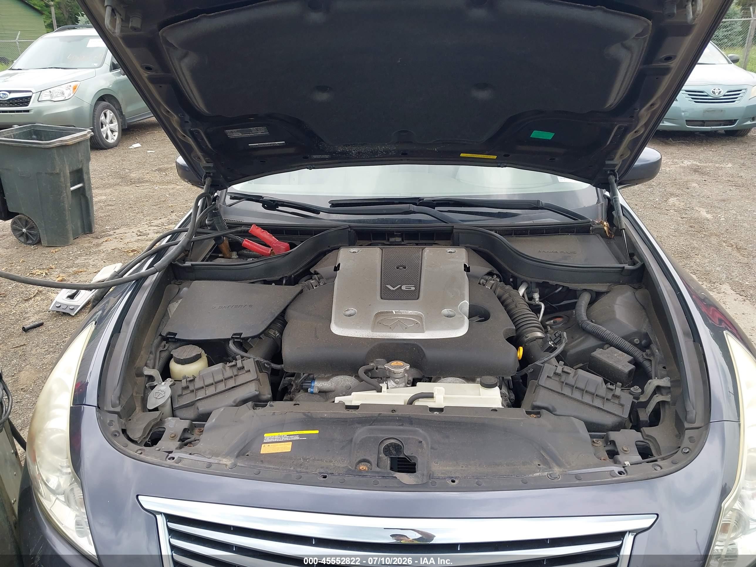 2011 Infiniti G25x Dark Blue vin: JN1DV6AR6BM650226