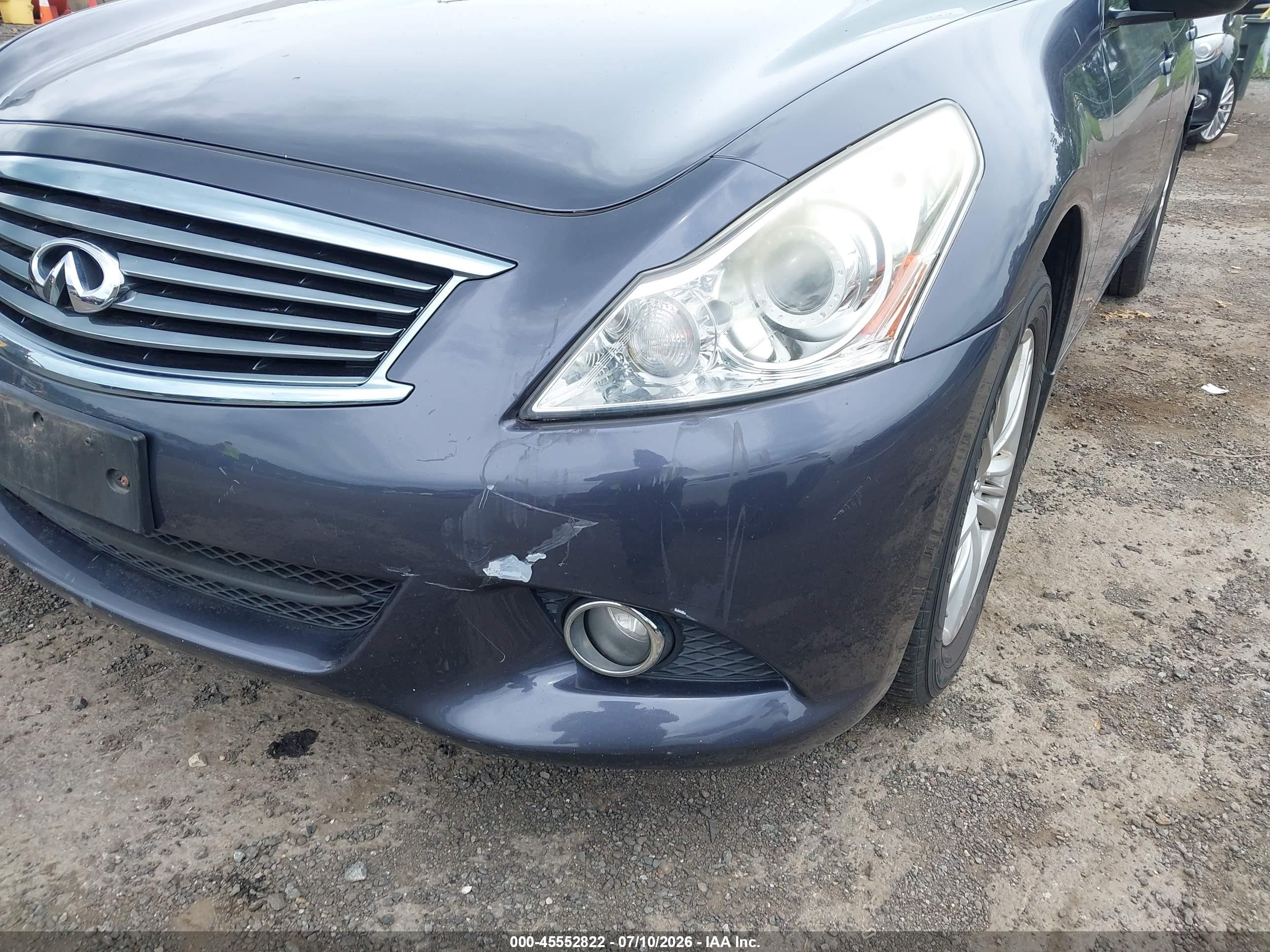 2011 Infiniti G25x Dark Blue vin: JN1DV6AR6BM650226
