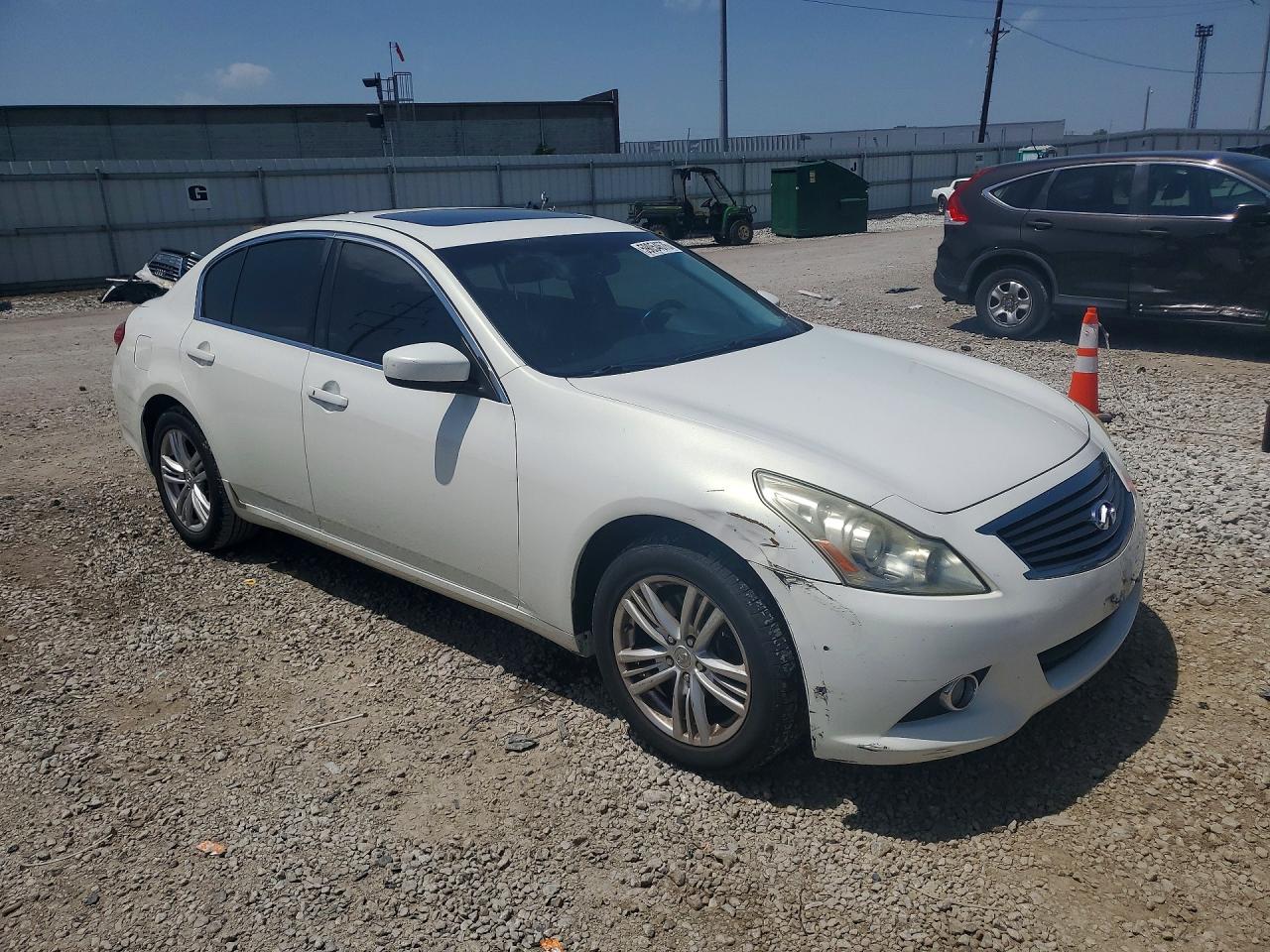 2011 Infiniti G25 Sedan X White vin: JN1DV6AR8BM650633