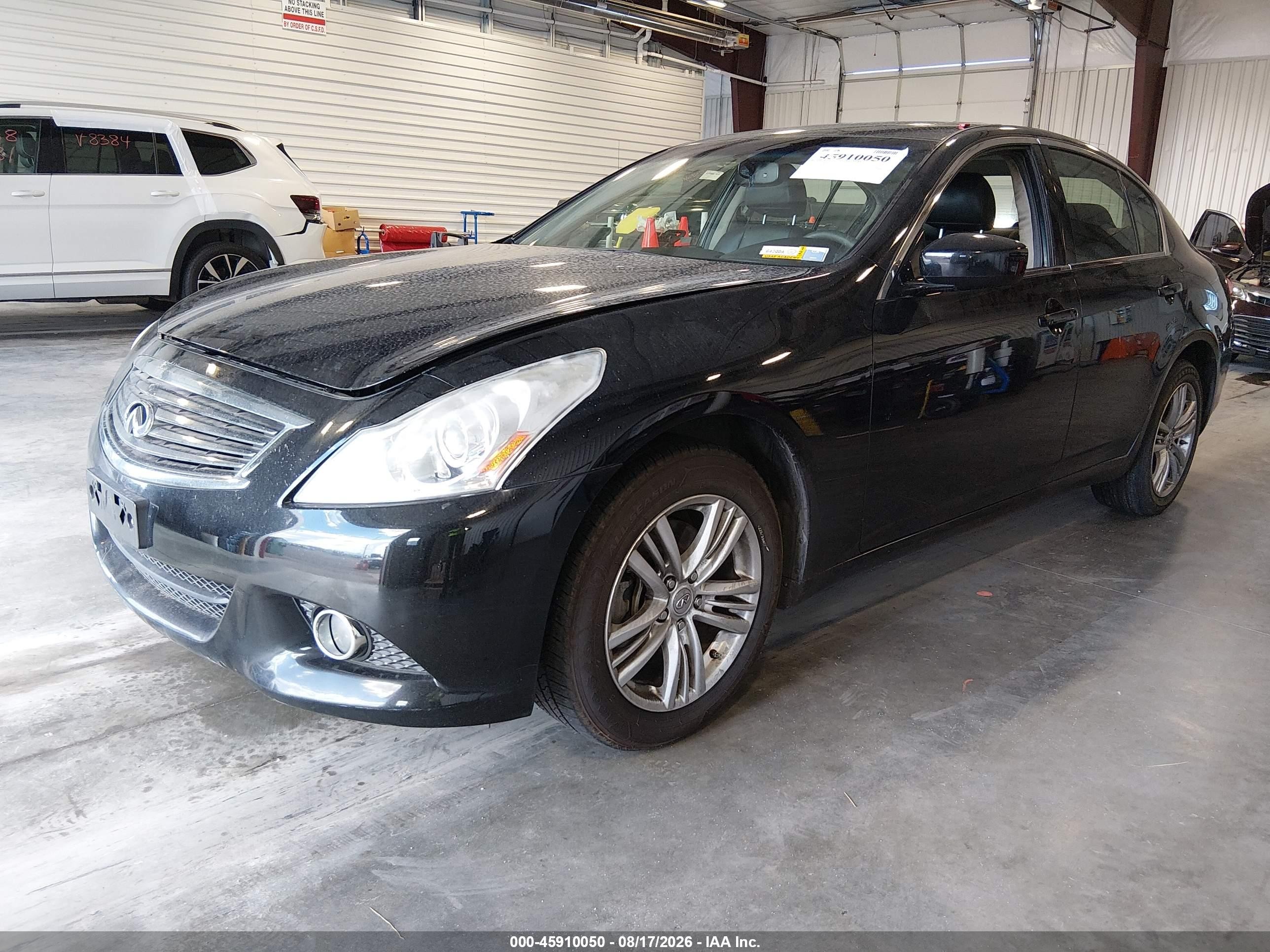 2011 Infiniti G25x   Черный vin: JN1DV6AR9BM650253