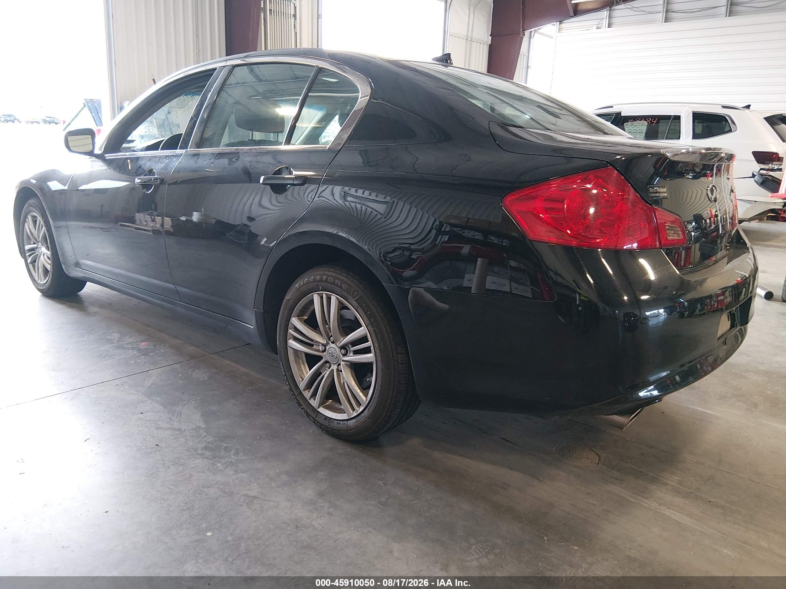 2011 Infiniti G25x   Черный vin: JN1DV6AR9BM650253