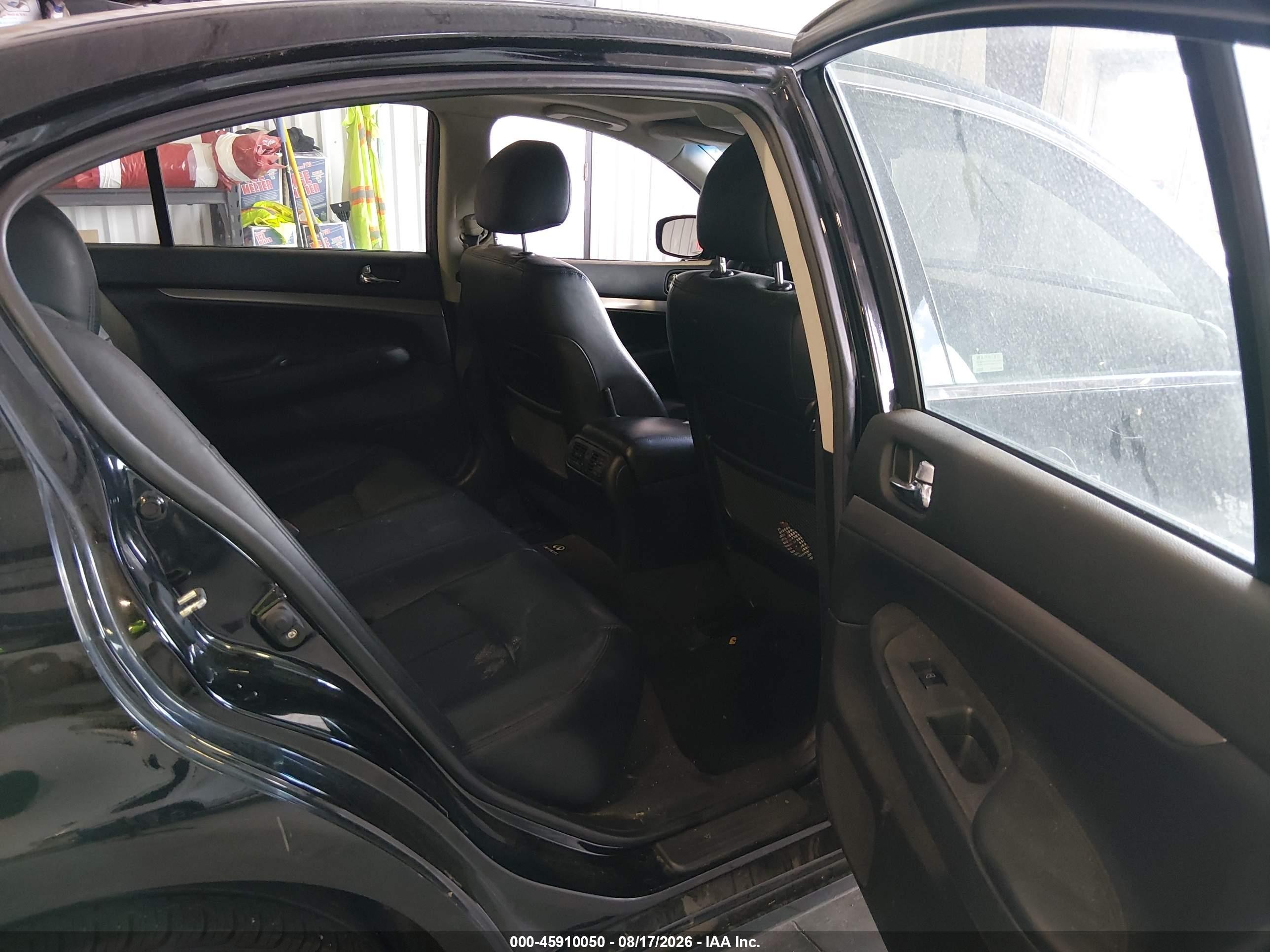 2011 Infiniti G25x   Черный vin: JN1DV6AR9BM650253