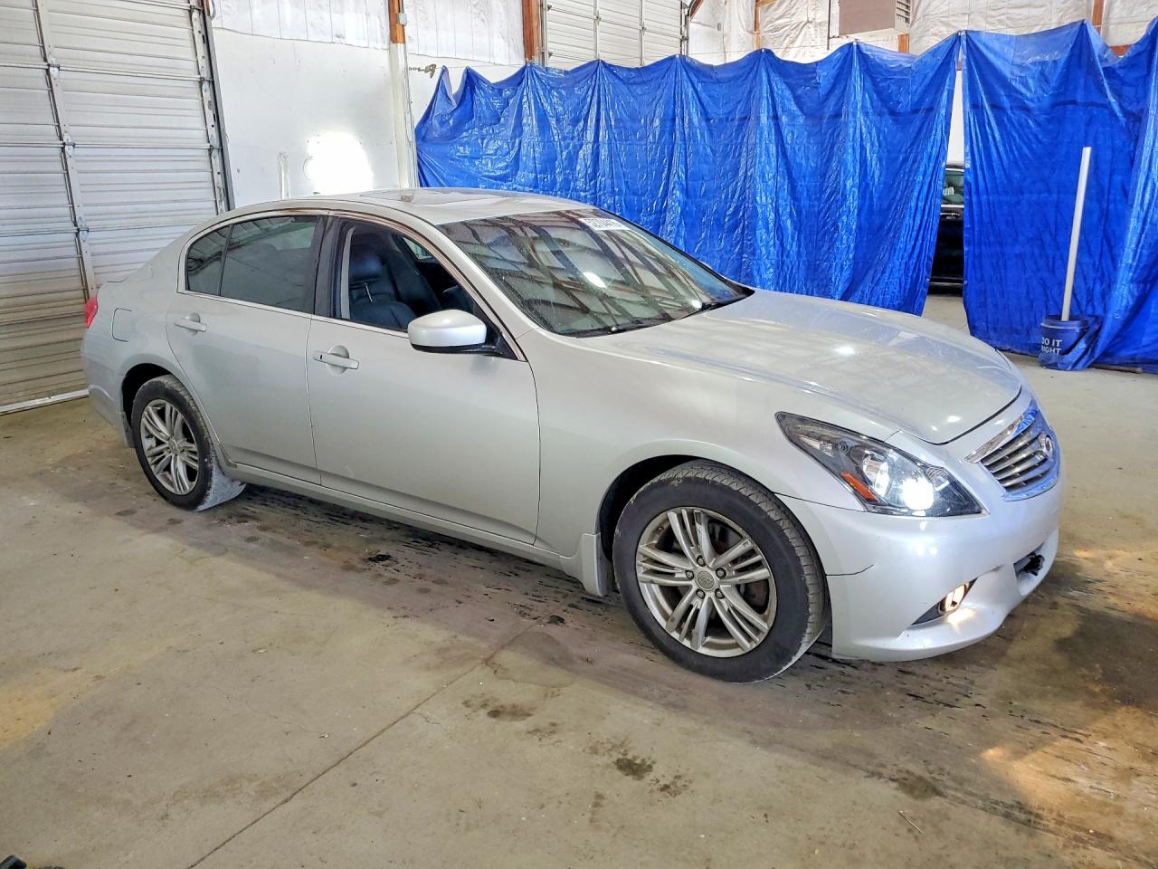 2012 Infiniti G25 Sedan X Silver vin: JN1DV6AR9CM730363