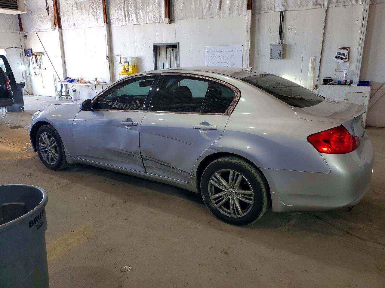 2012 Infiniti G25 Sedan X Silver vin: JN1DV6AR9CM730363