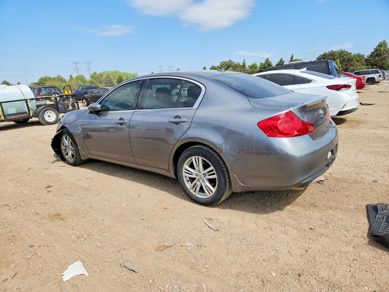 2012 Infiniti G25 Sedan X Gray vin: JN1DV6AR9CM861745