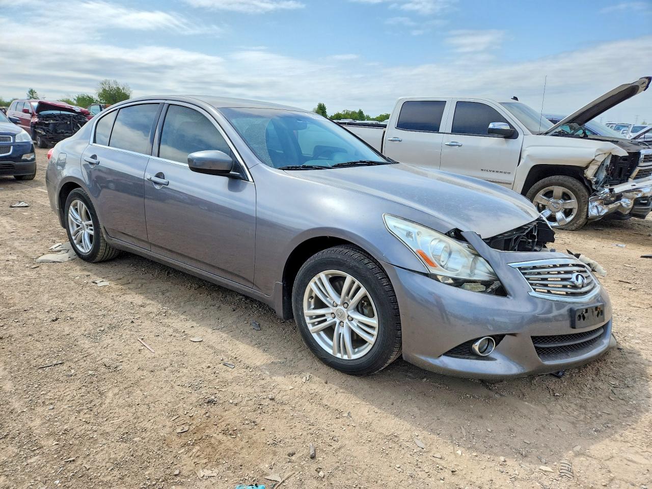 2012 Infiniti G25 Sedan X Gray vin: JN1DV6AR9CM861745
