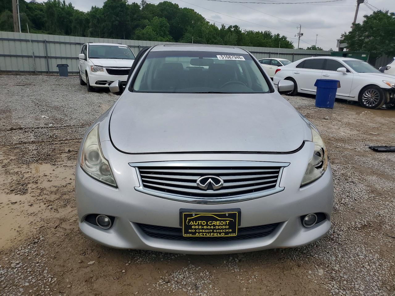 2011 Infiniti G25 Sedan X Silver vin: JN1DV6ARXBM451308