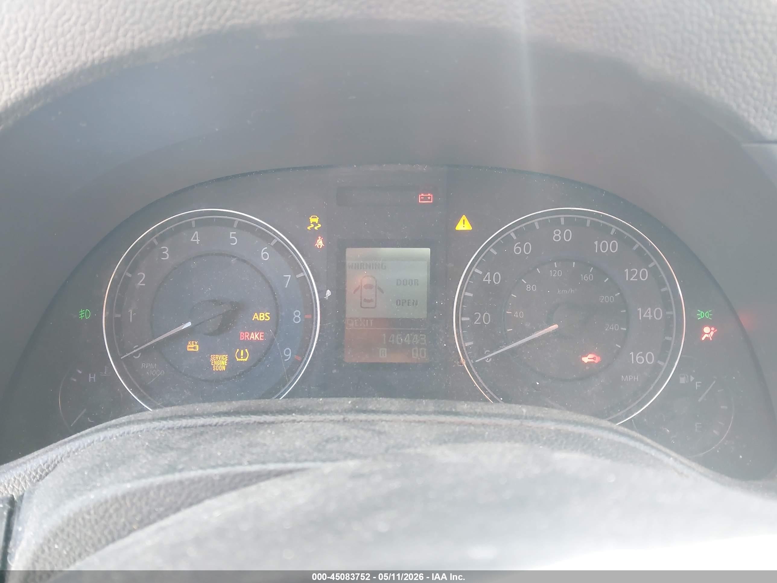 2011 Infiniti G25x   Gray vin: JN1DV6ARXBM651301