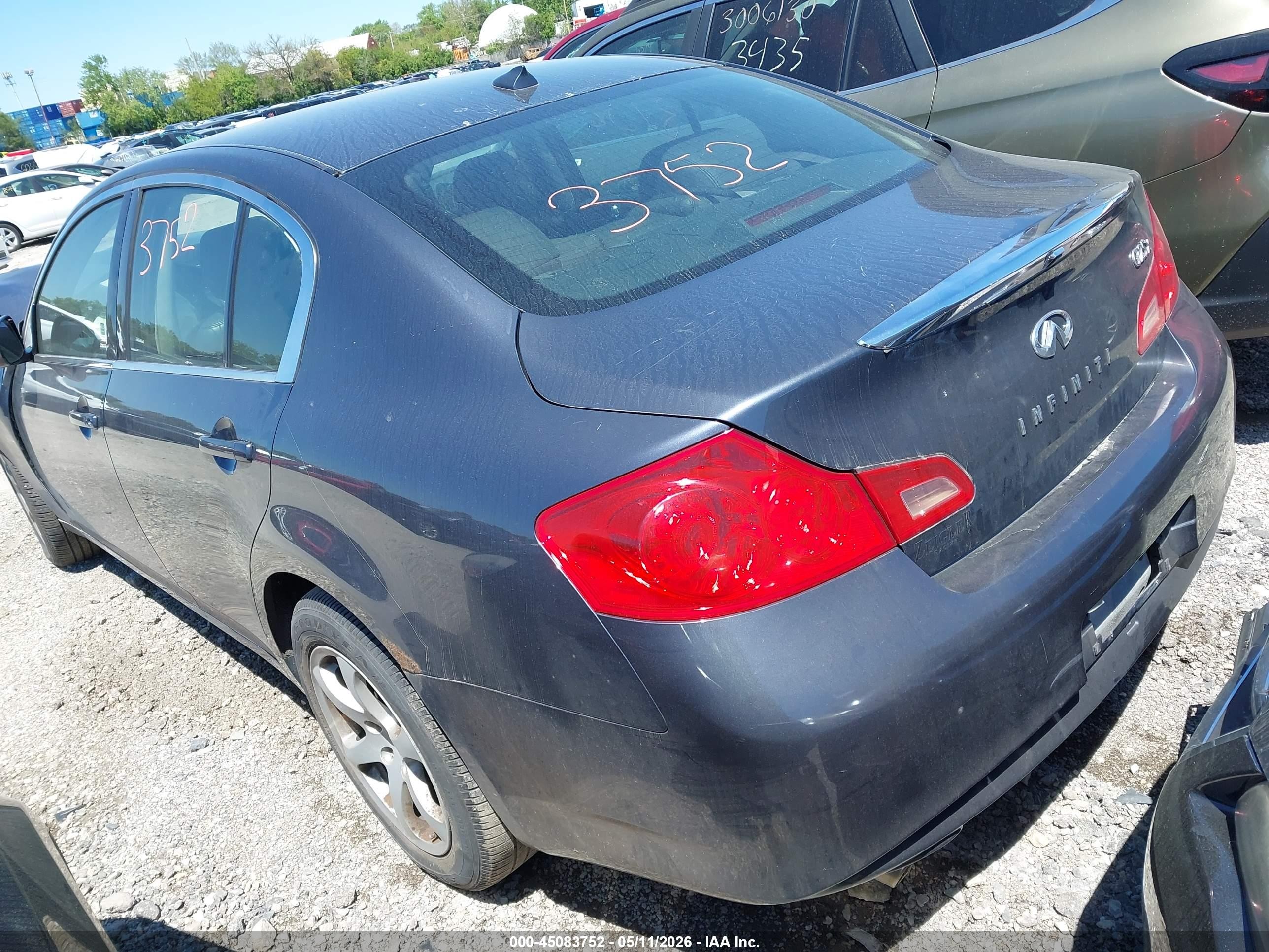 2011 Infiniti G25x   Gray vin: JN1DV6ARXBM651301
