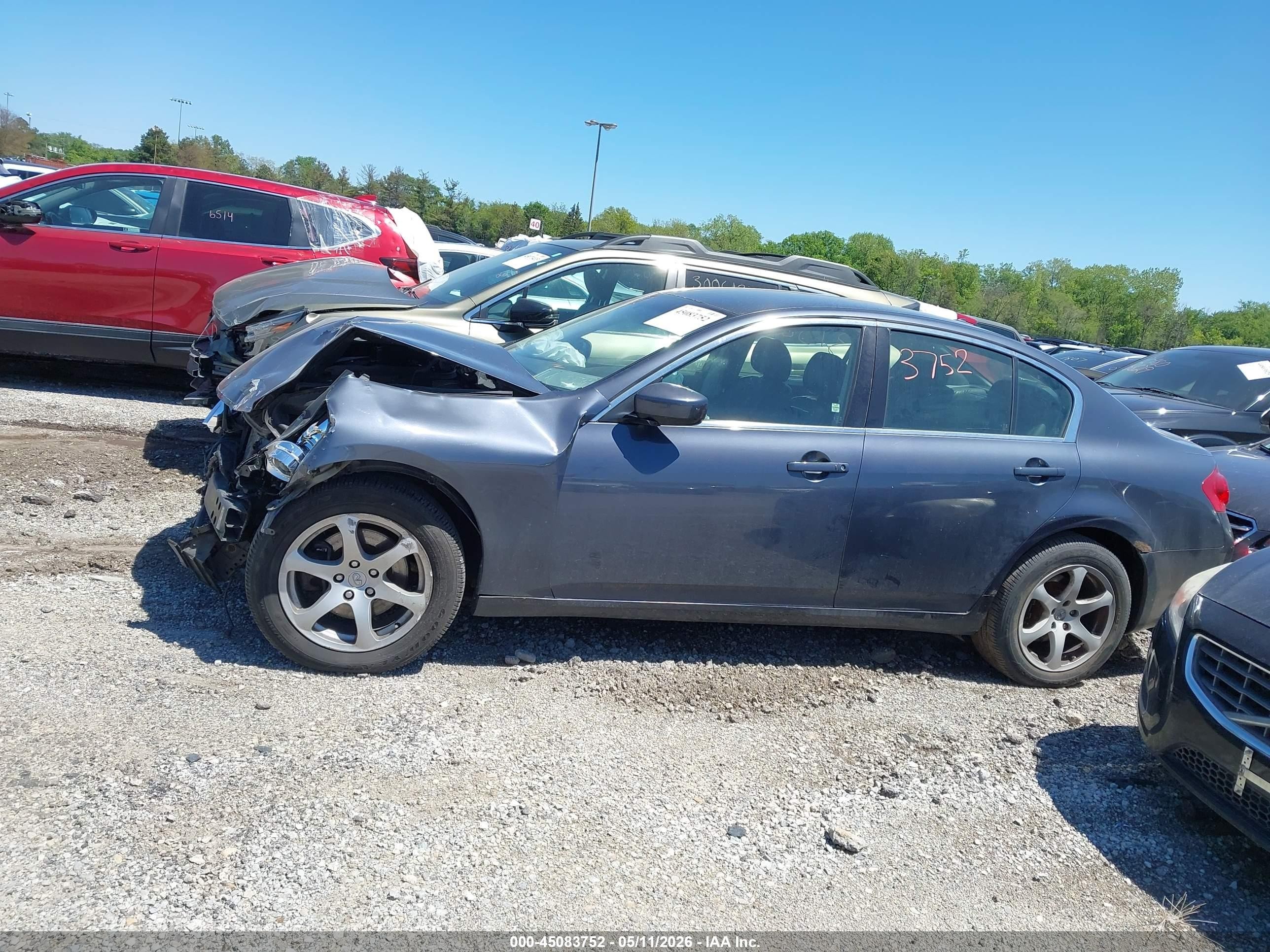 2011 Infiniti G25x   Gray vin: JN1DV6ARXBM651301