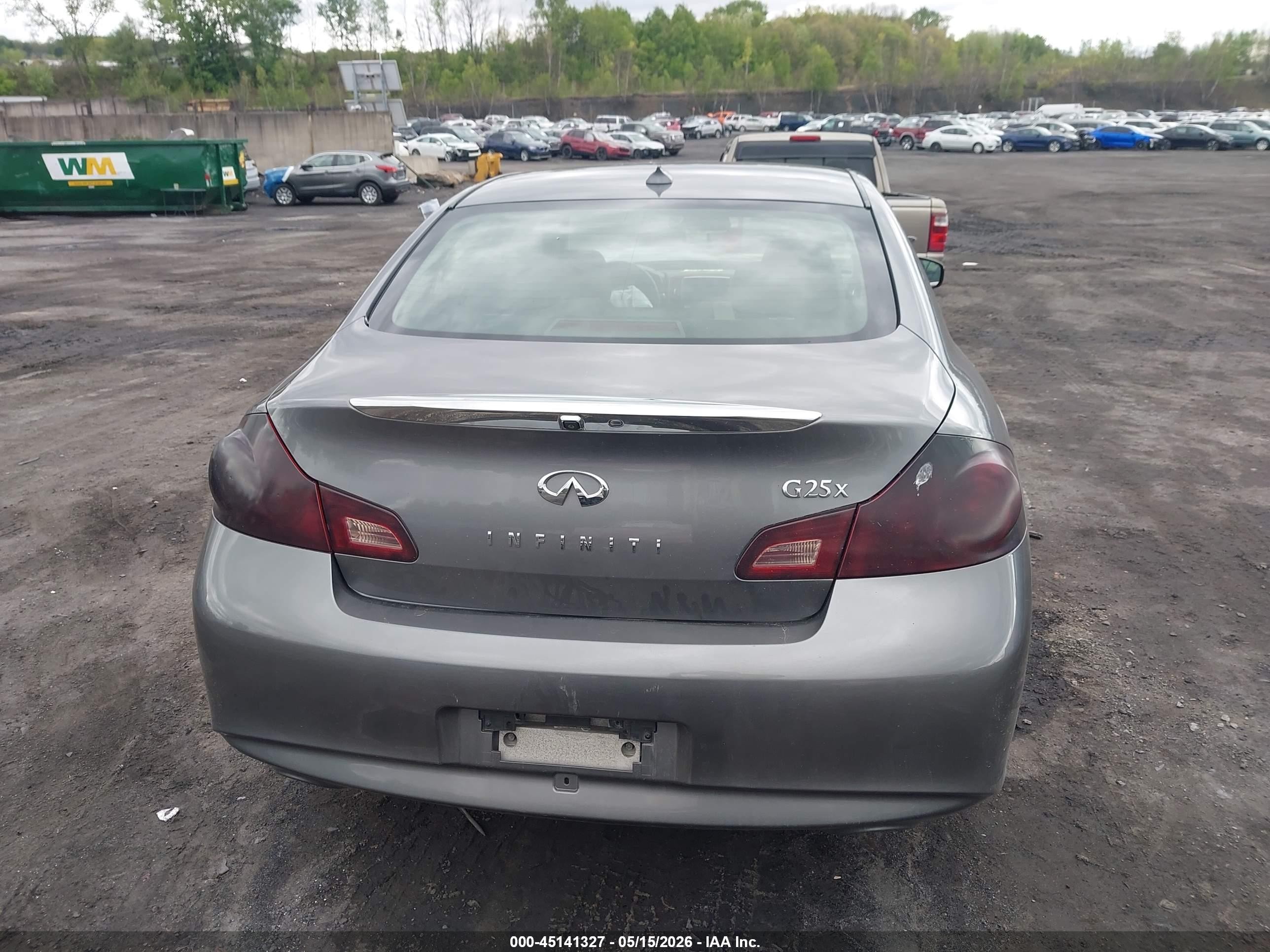 2011 Infiniti G25x   Gray vin: JN1DV6ARXBM651590