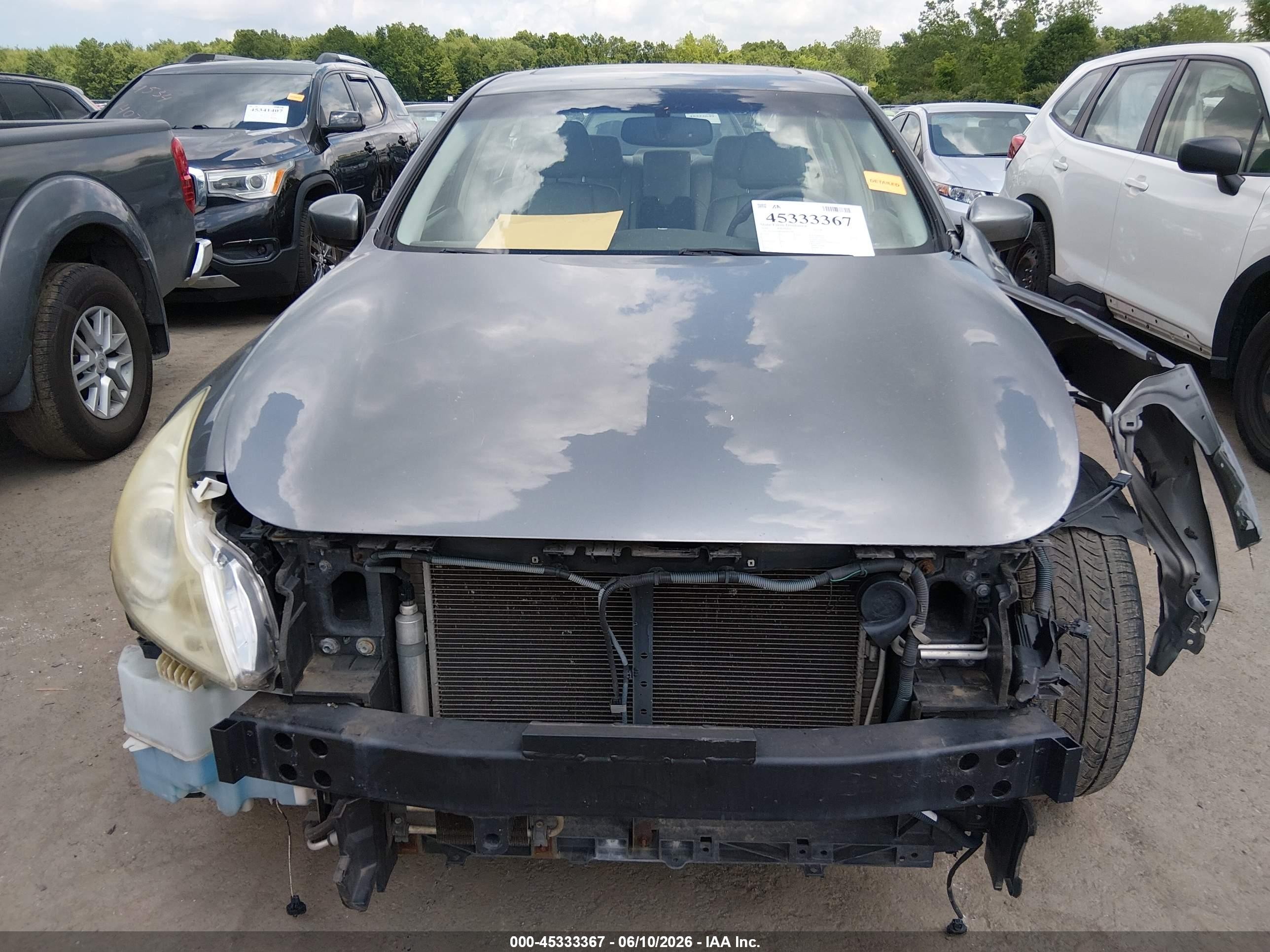 2011 Infiniti G25x   Gray vin: JN1DV6ARXBM652786