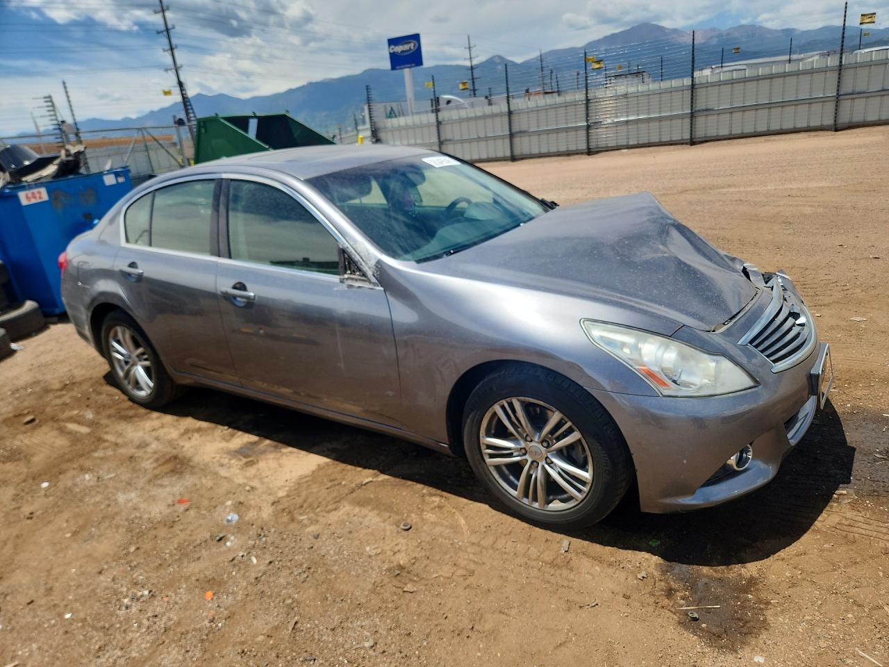2012 Infiniti G25 Sedan X Серый vin: JN1DV6ARXCM860684