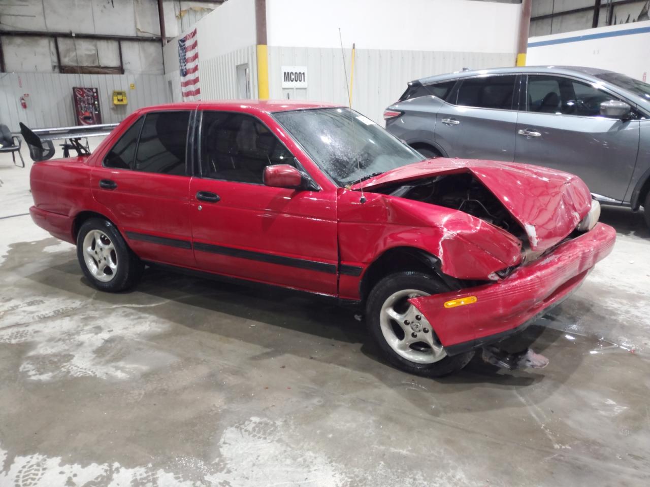 1993 Nissan Sentra E Красный vin: JN1EB31P3PU235933