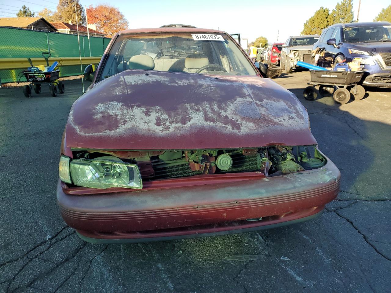 1992 Nissan Sentra Бордовый vin: JN1EB31P4NU135921