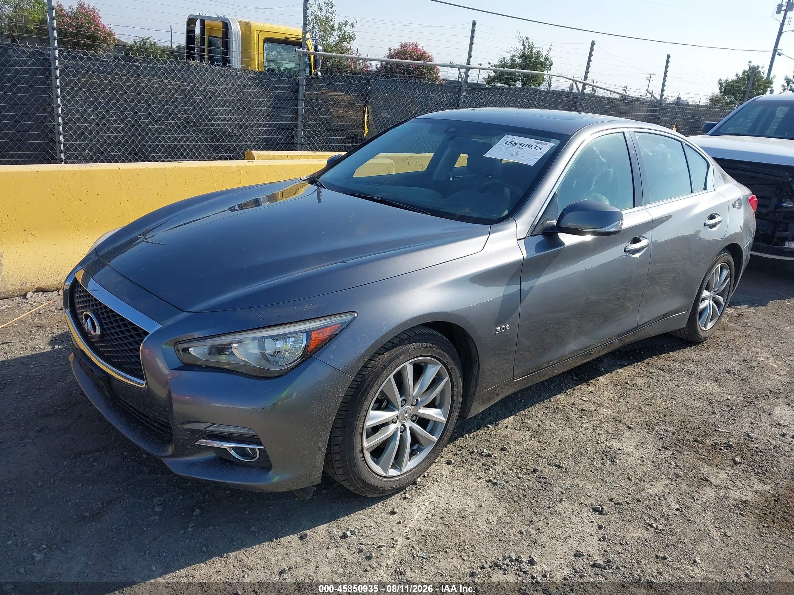 2017 Infiniti Q50 3.0t Premium Gray vin: JN1EV7AP1HM738361