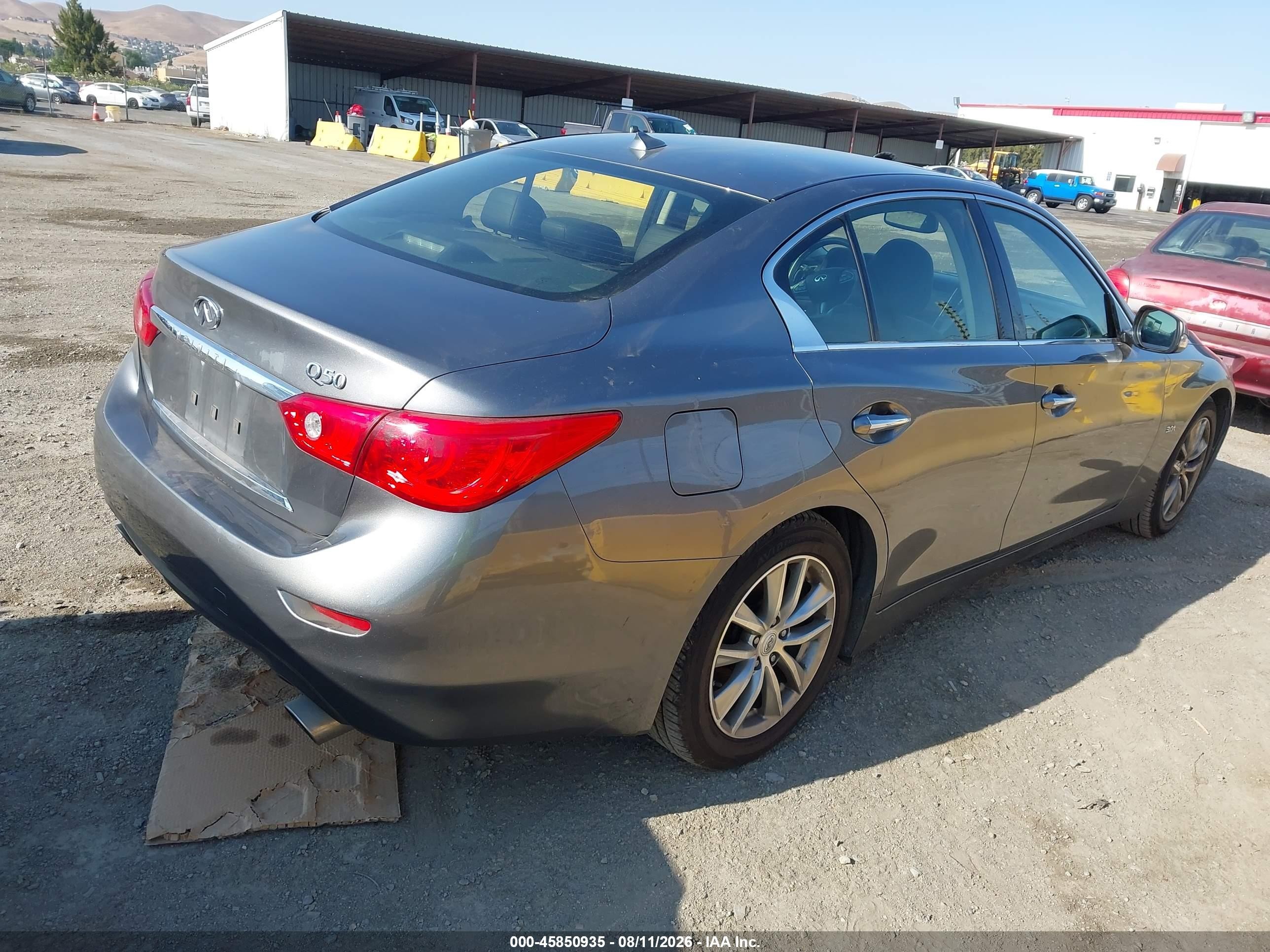 2017 Infiniti Q50 3.0t Premium Gray vin: JN1EV7AP1HM738361