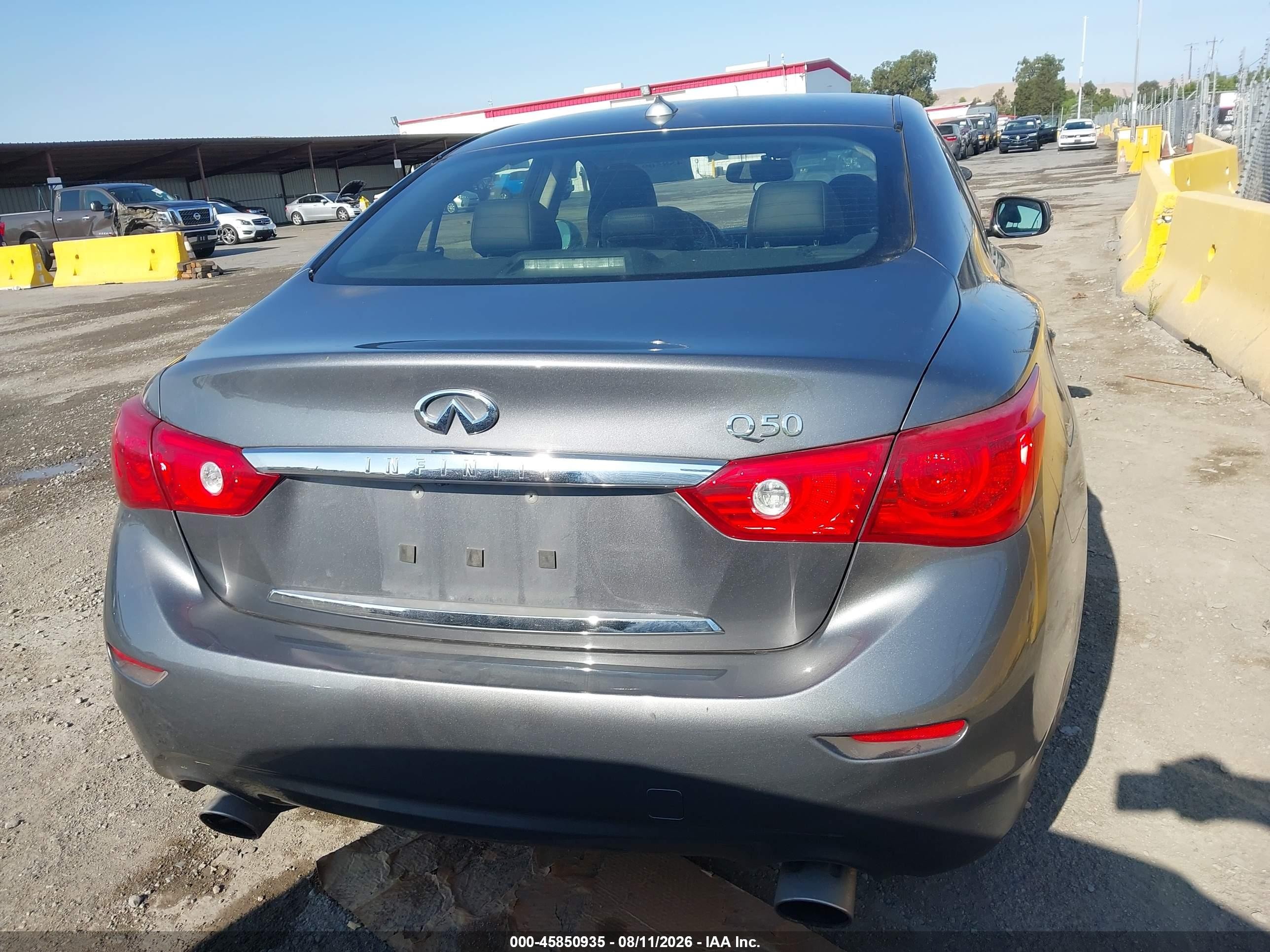 2017 Infiniti Q50 3.0t Premium Gray vin: JN1EV7AP1HM738361